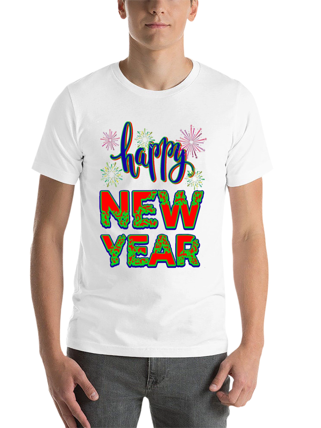 Black Happy New Year Graphic Tee view 14