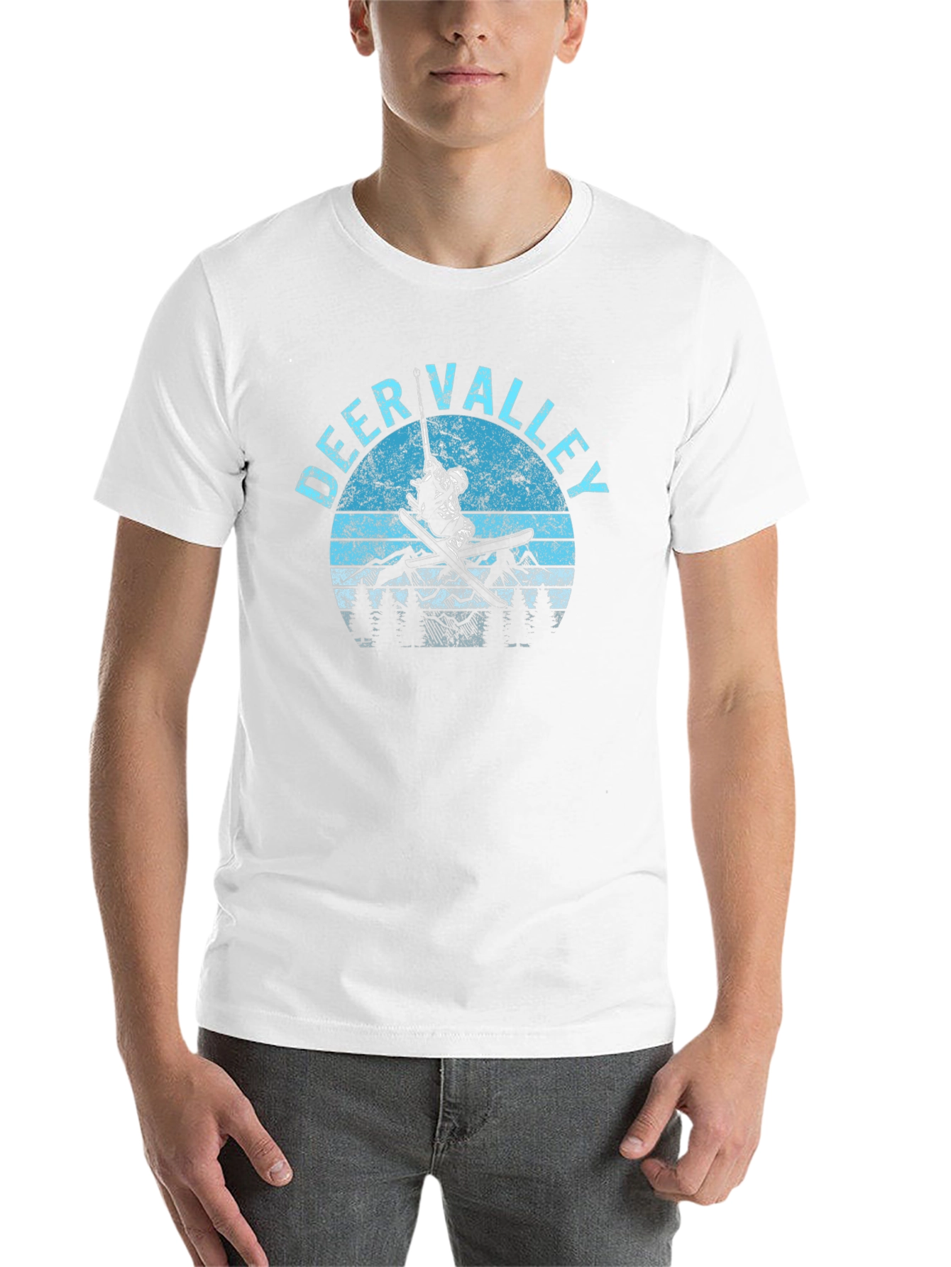 Black Deer Valley Retro Graphic Tee view 14