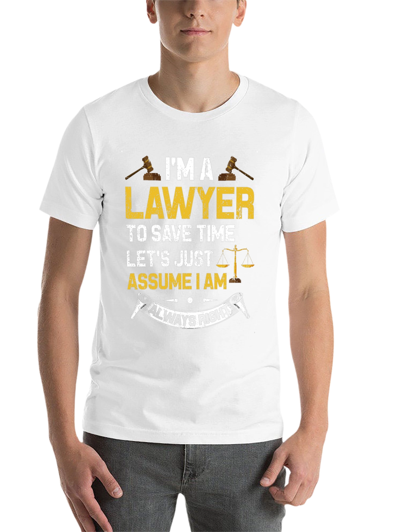 Black Lawyer Always Right Graphic T-Shirt view 14