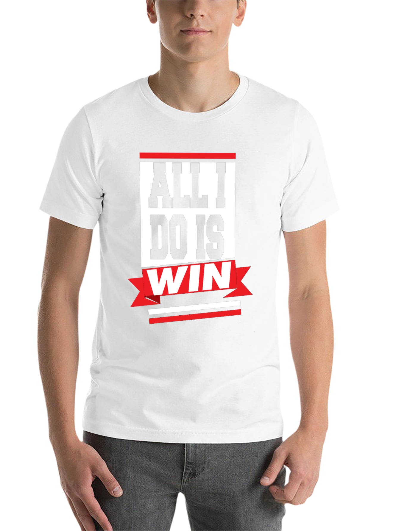 Black All I Do Is Win T-Shirt view 14