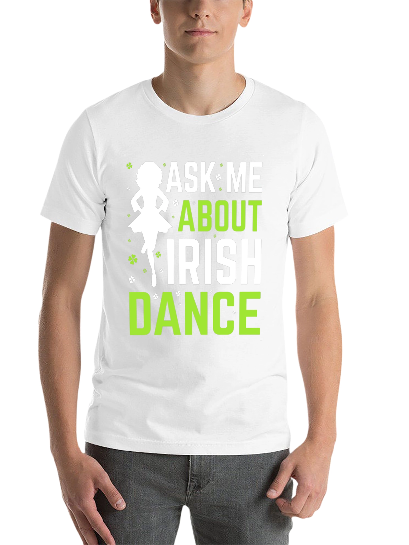 Black Ask Me About Irish Dance Black Graphic Tee view 14