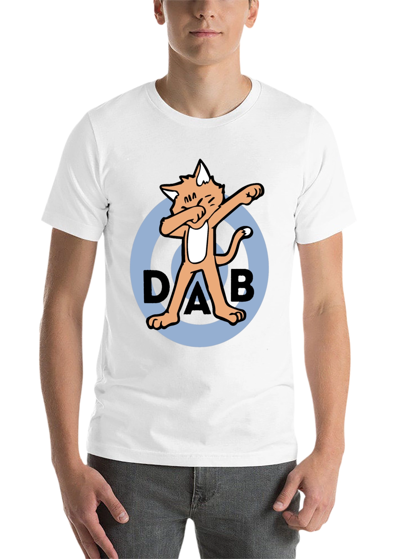 Black Dabbing Cat T-Shirt - Cool & Unique view 14