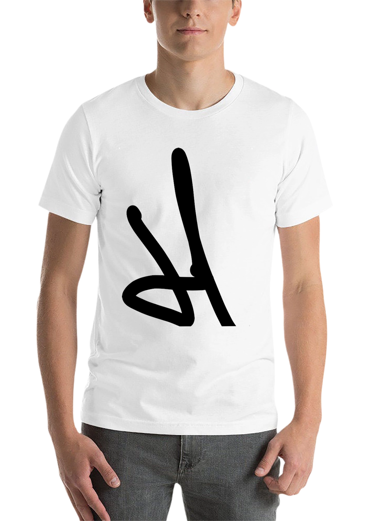 Black Bold Graphic Tee - Abstract Design, Casual Comfort view 14