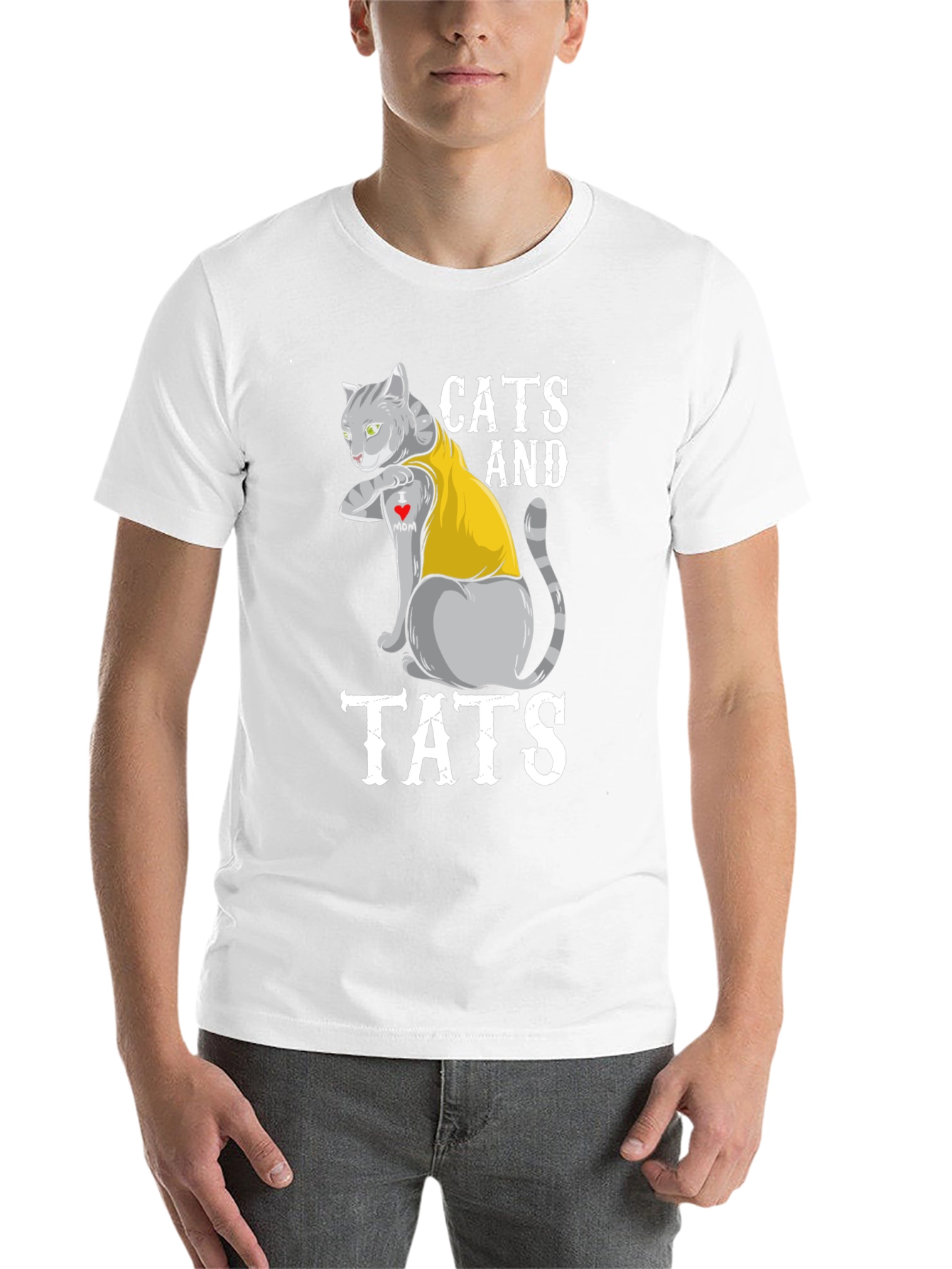 Black Cats and Tats Graphic T-Shirt - Novelty Tee view 14