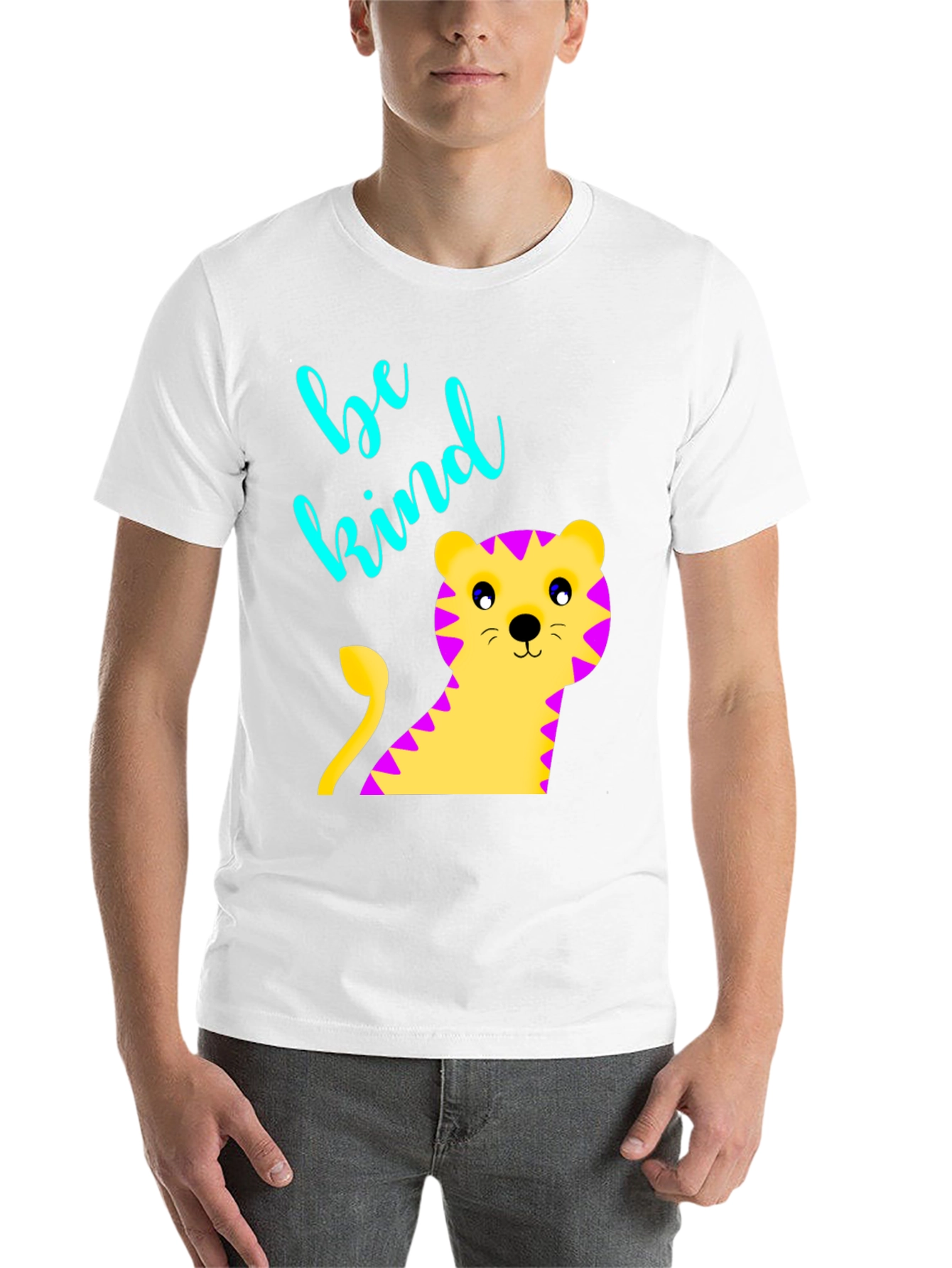 Black Be Kind Tiger Graphic Tee - Unisex view 14