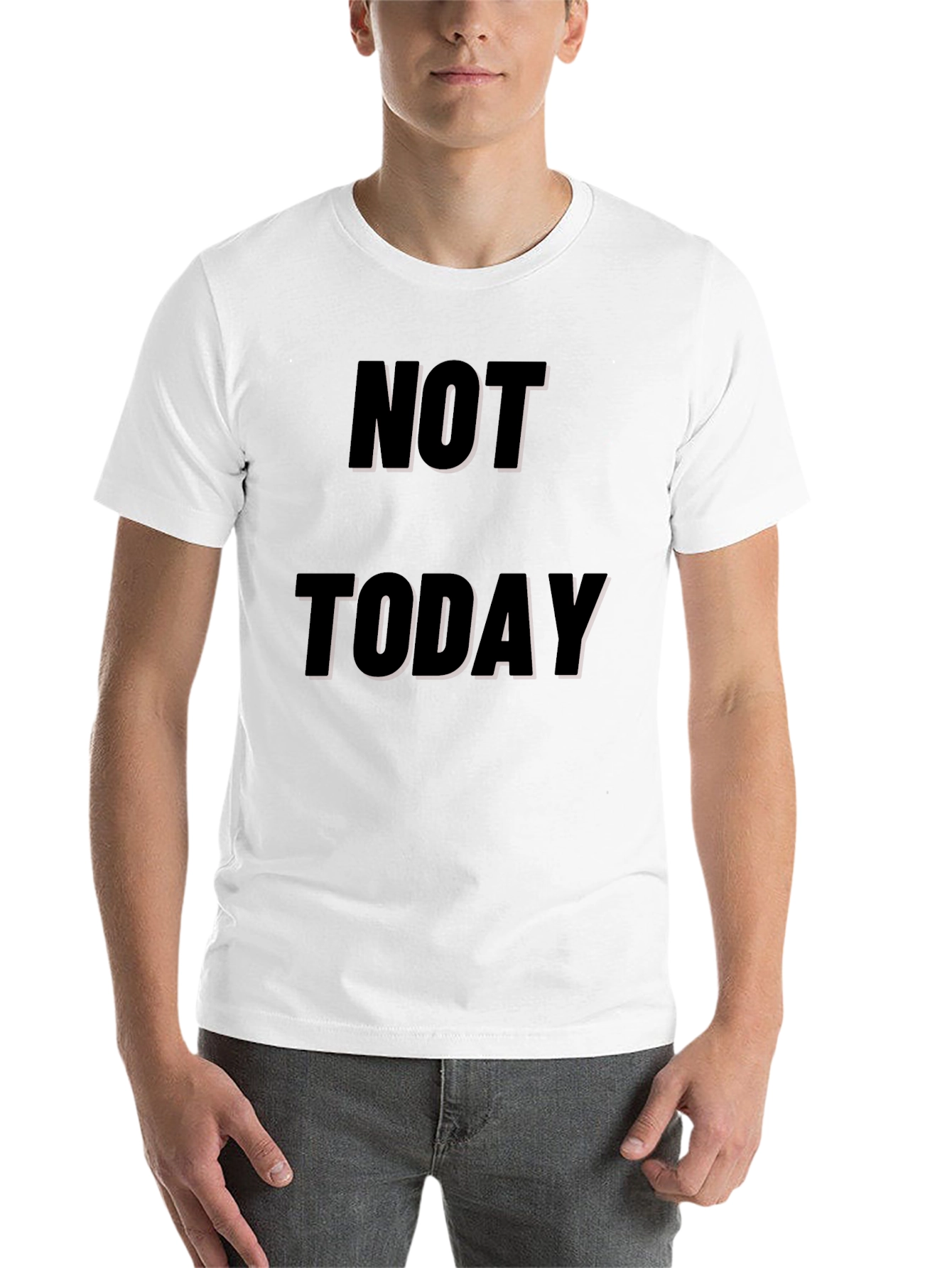 Black Not Today Black Graphic Tee view 14