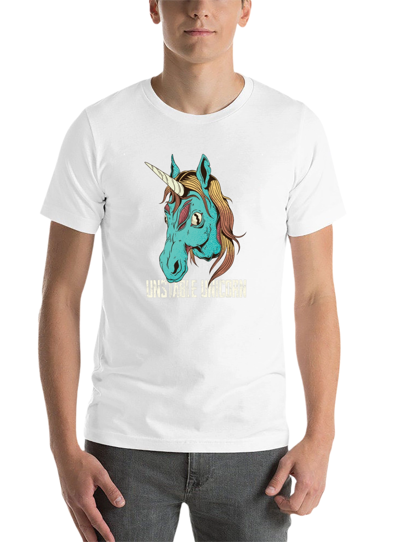 Black Unstable Unicorn Graphic Tee view 14