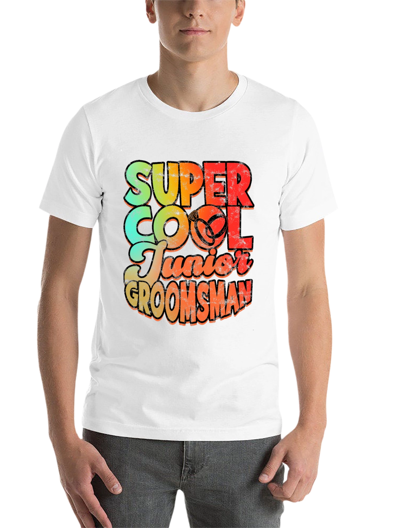 Super Cool Junior Groomsman Graphic T-Shirt - 14