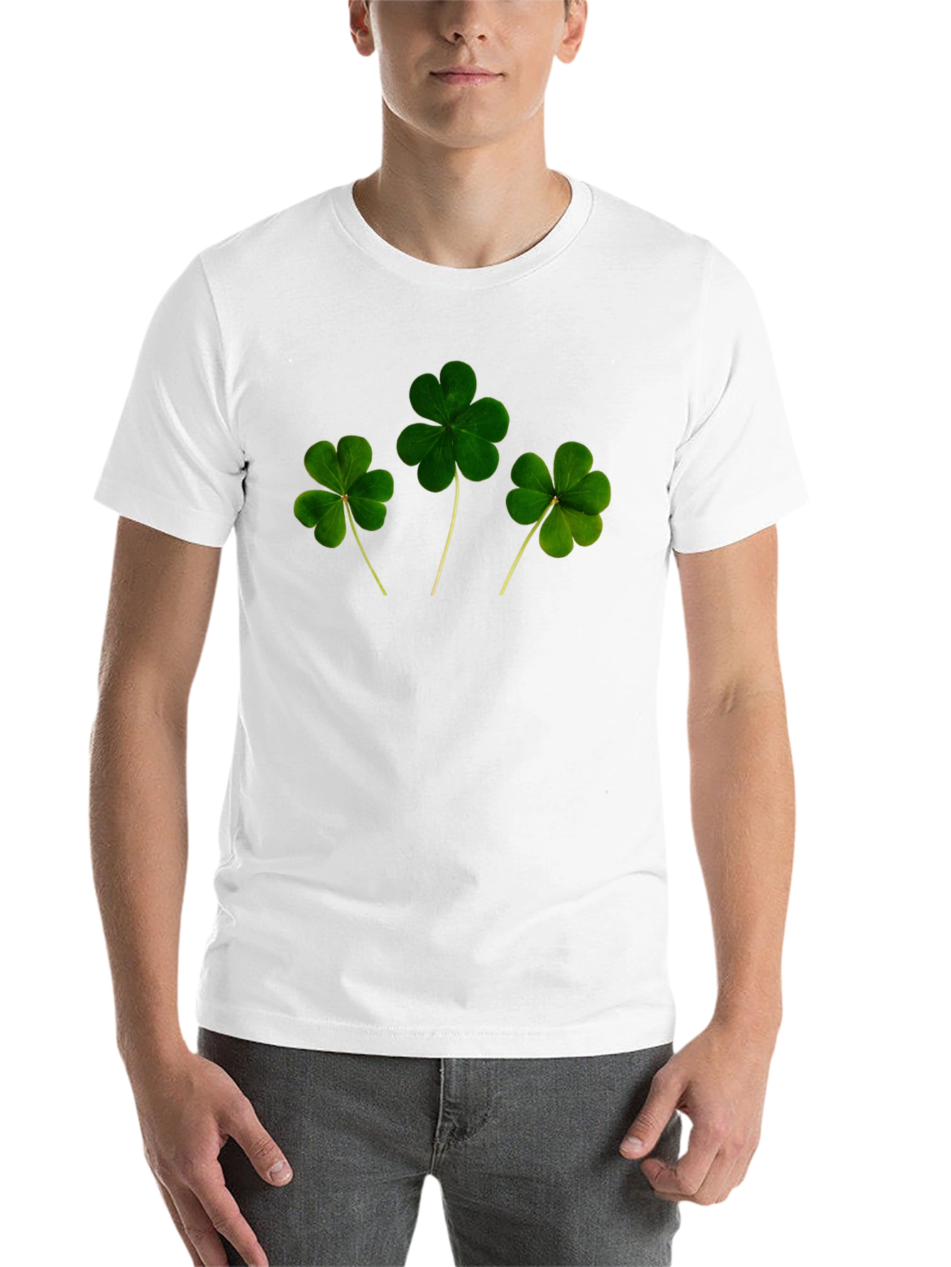 Black Lucky Clover T-Shirt - St. Patrick's Day view 14