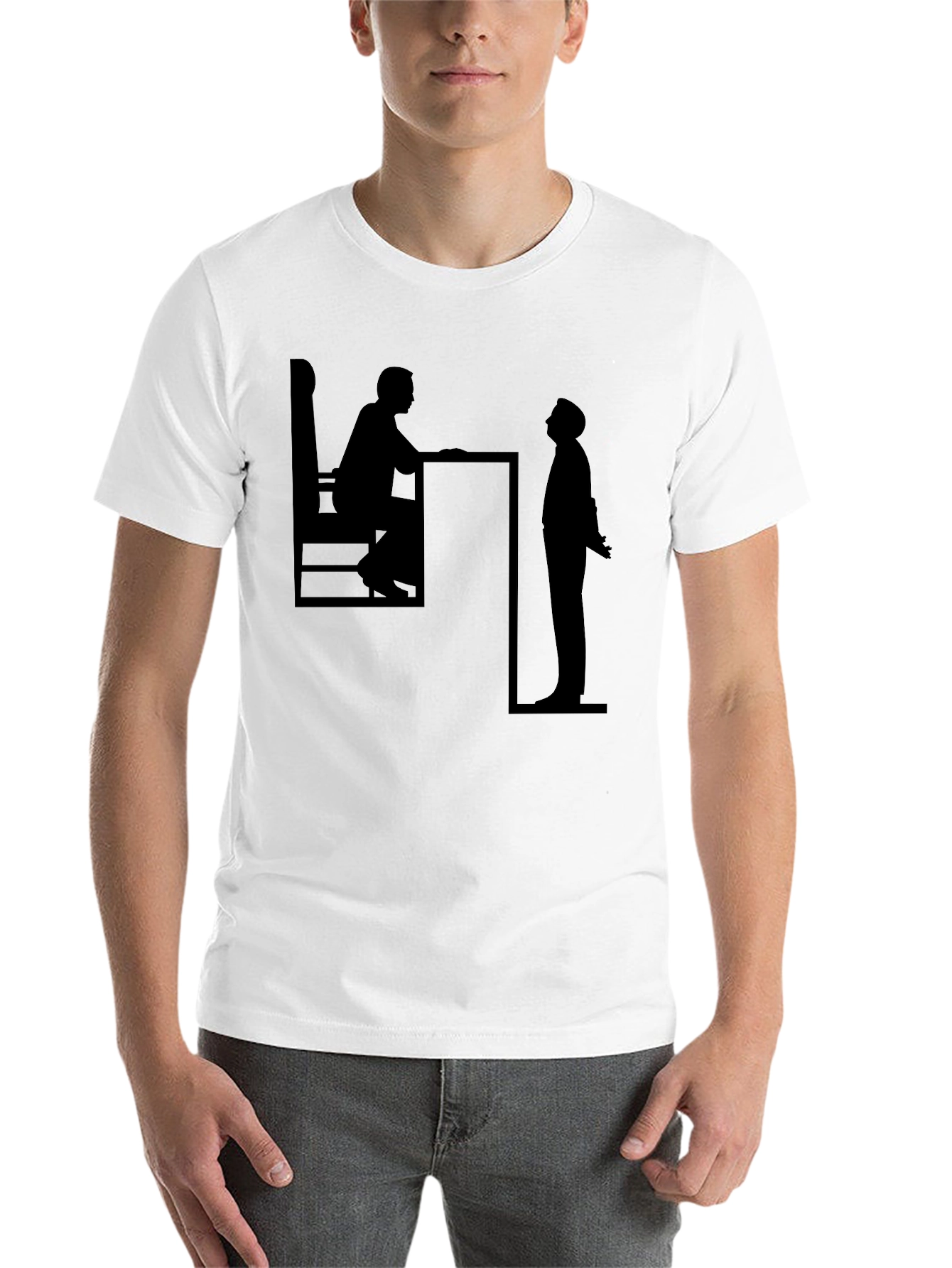 Black Silhouette Conversation Black T-Shirt view 14