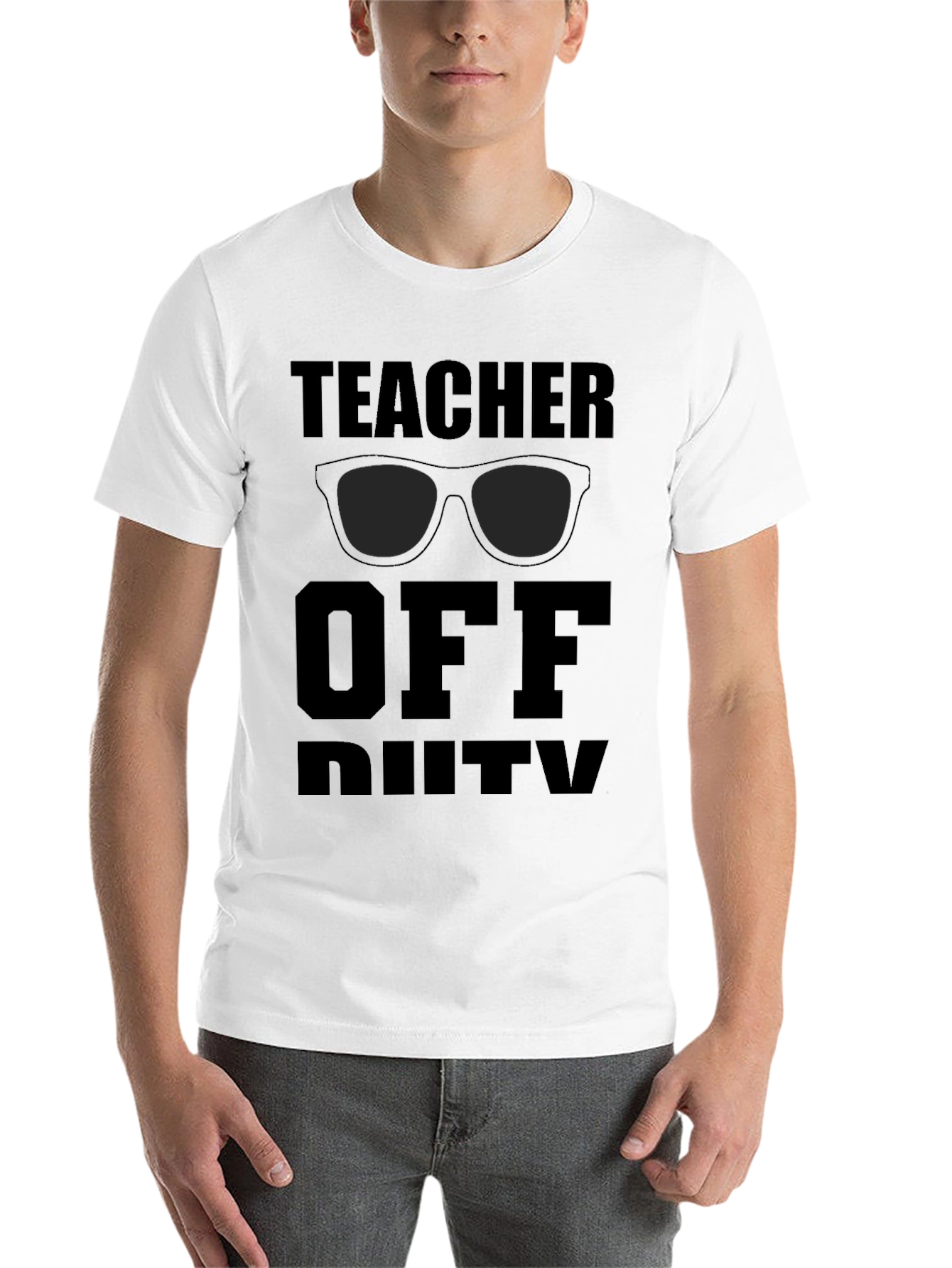 Black Teacher Off Duty T-Shirt - Summer Break Relax Mode view 14
