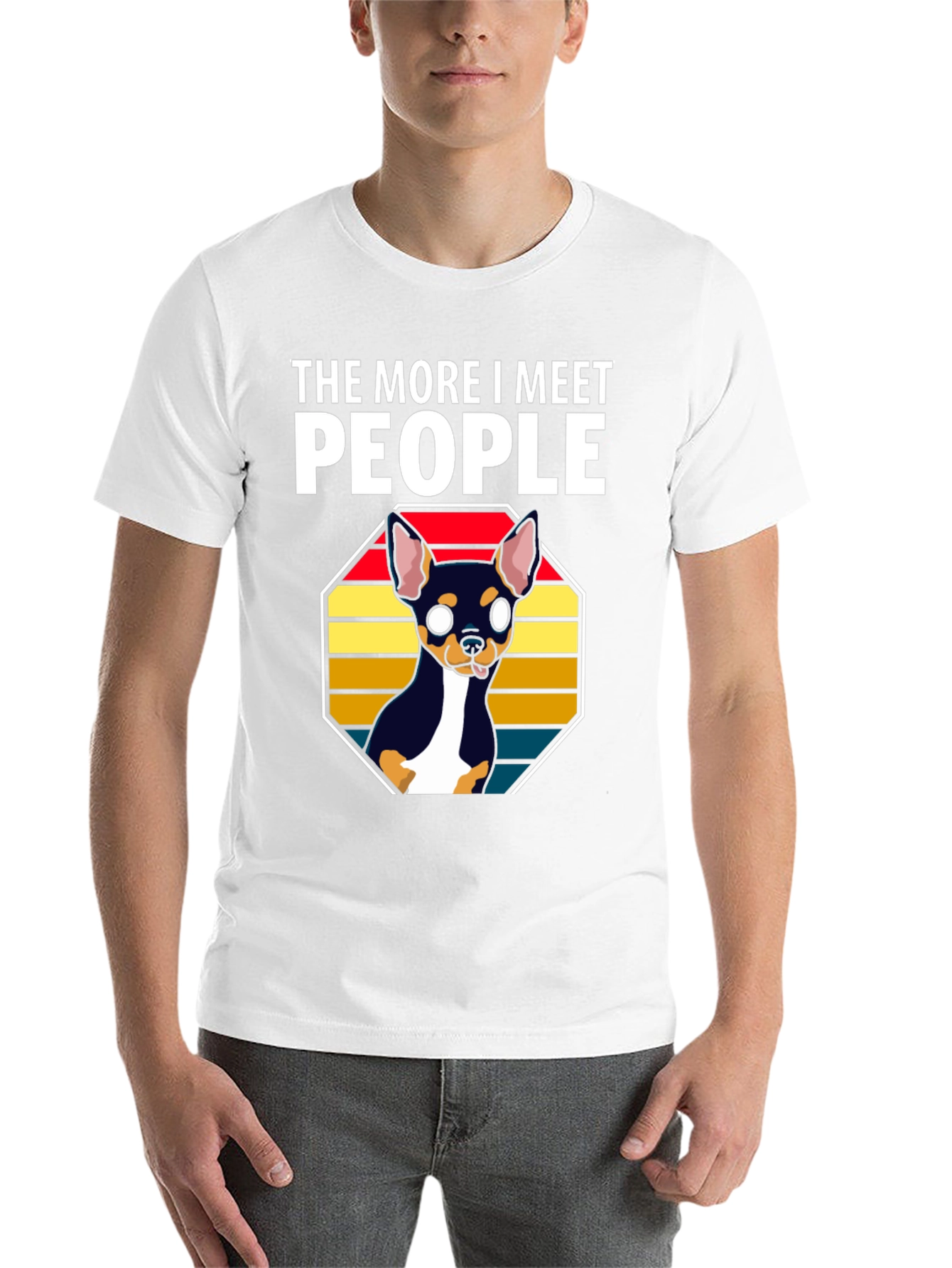 Black Dog Lover Tee - More I Meet People view 14