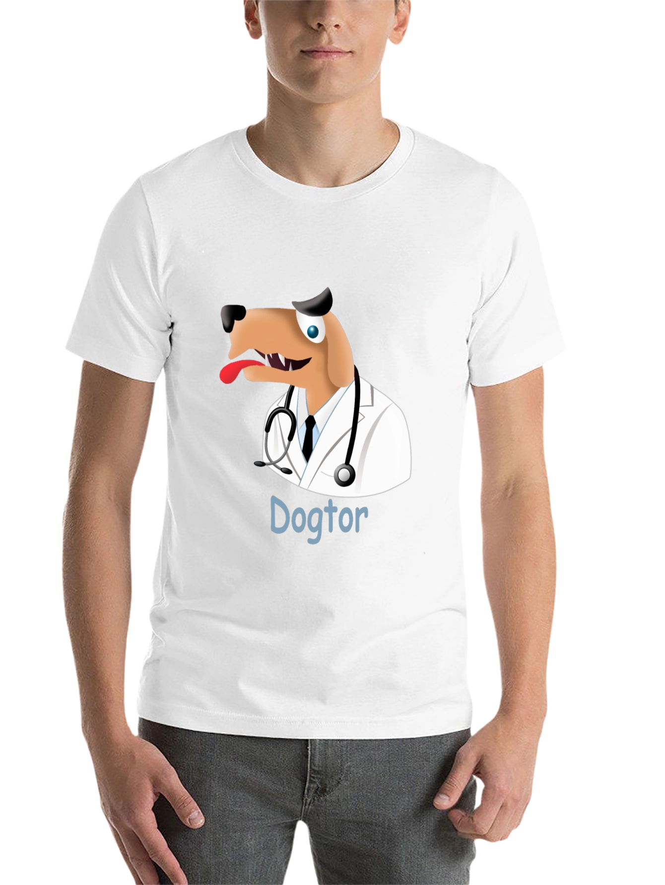 Black Dogtor T-Shirt - Funny Doctor Dog Tee view 14