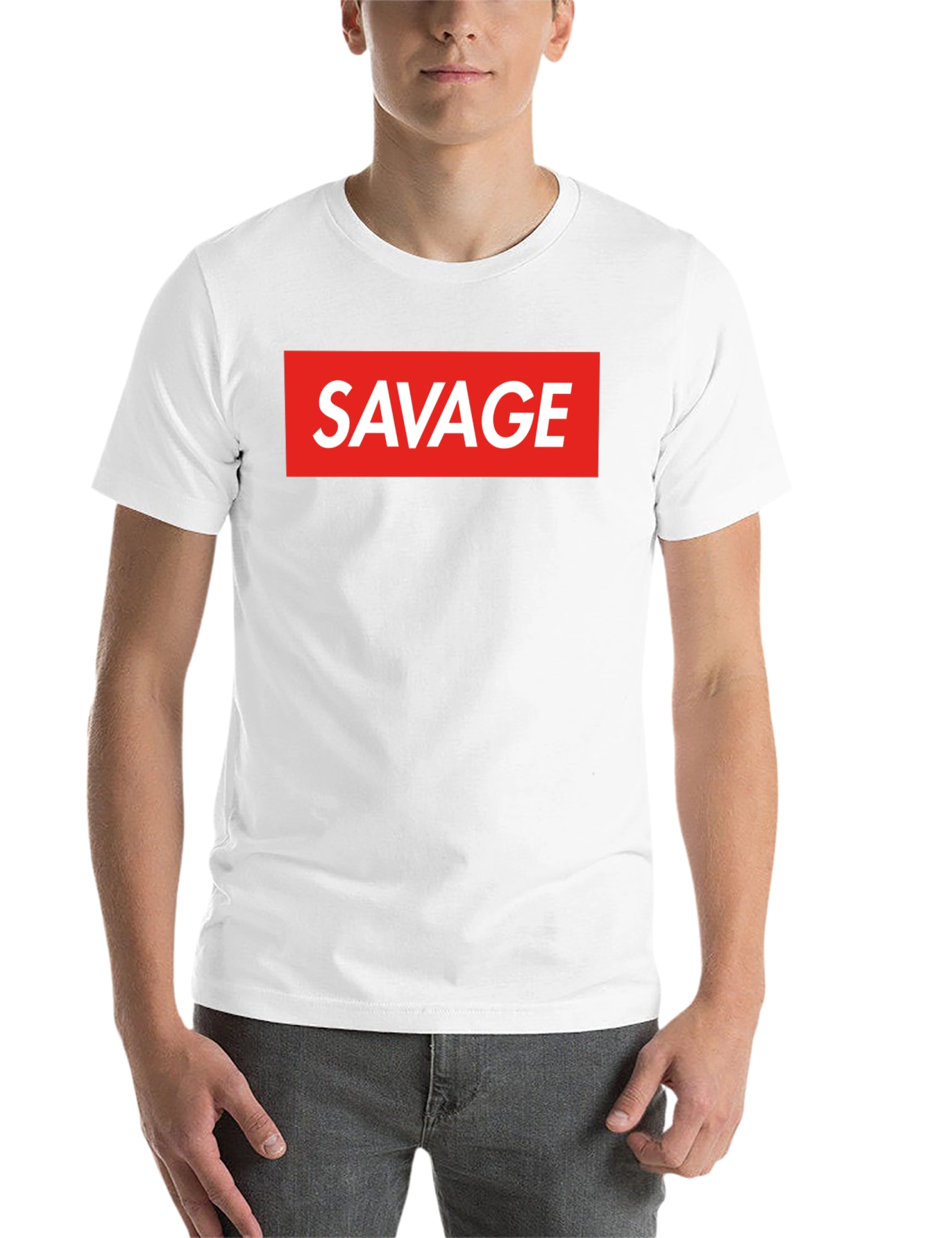 Black Savage Graphic Tee - Bold Statement T-Shirt view 14