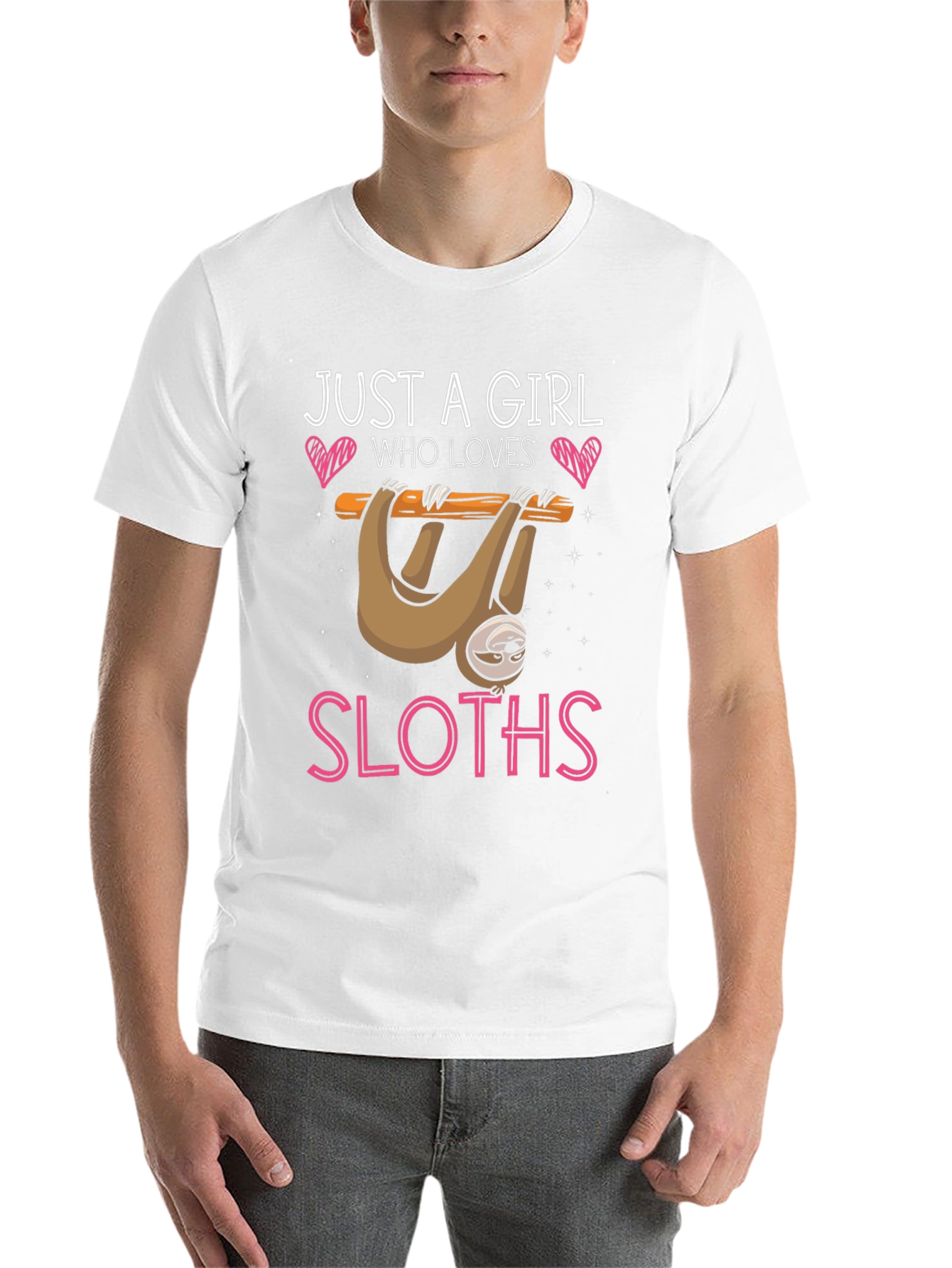 Black Girl Loves Sloths T-Shirt - Cute Sloth Design view 14