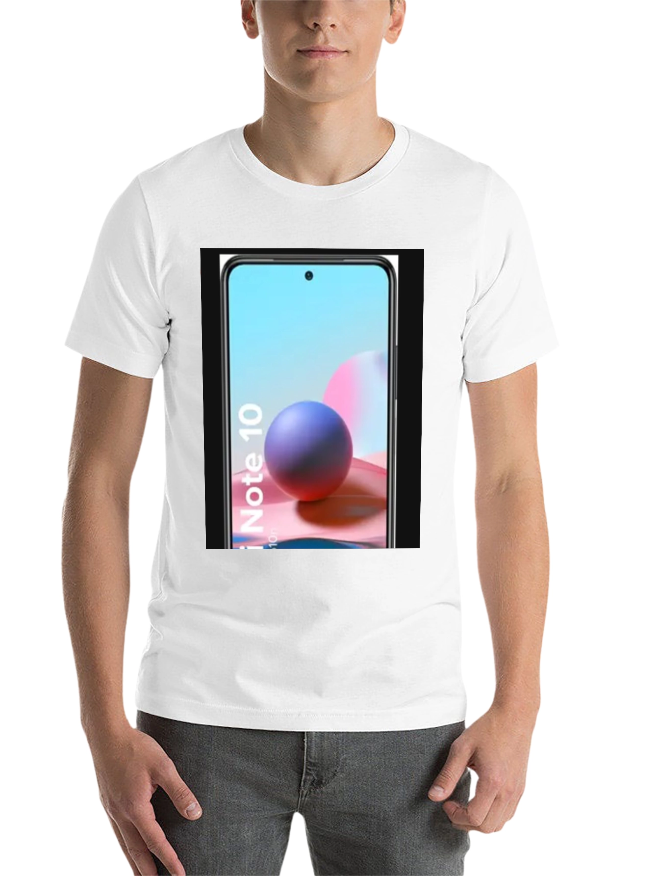 Black Cool Phone Graphic Tee - Black Casual Shirt view 14