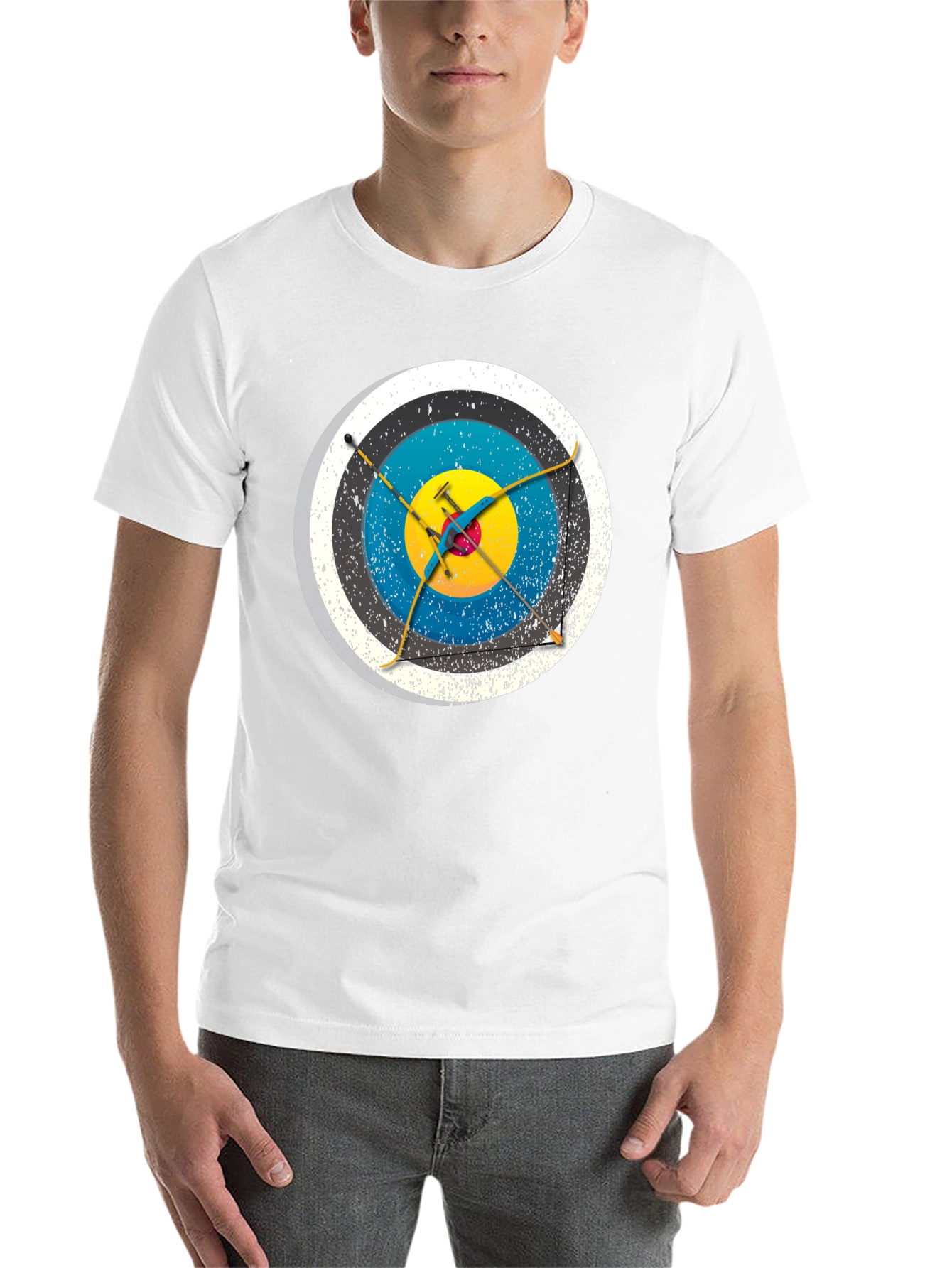 Black Archery Target Graphic T-Shirt view 14