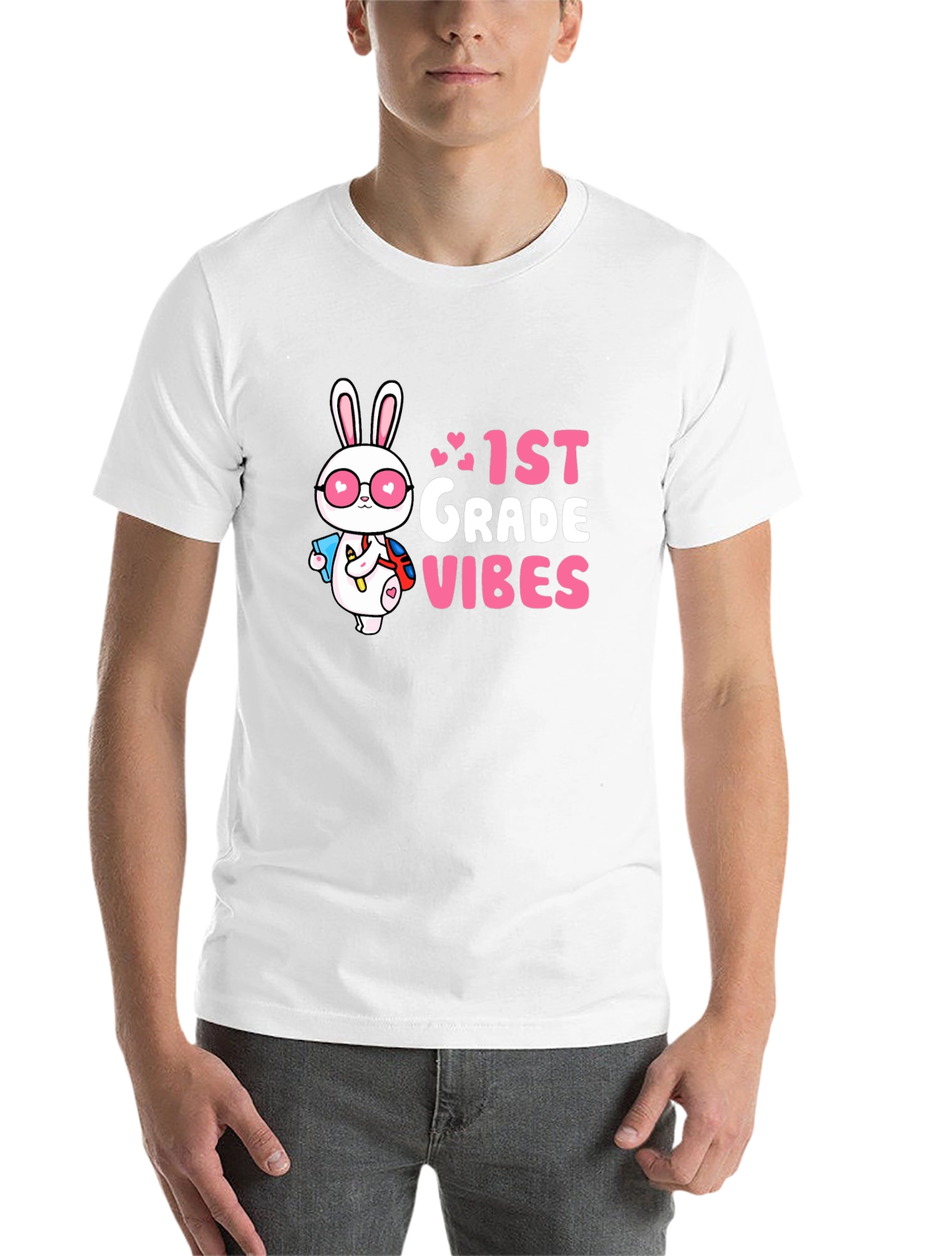1st Grade Vibes Bunny T-Shirt - 14