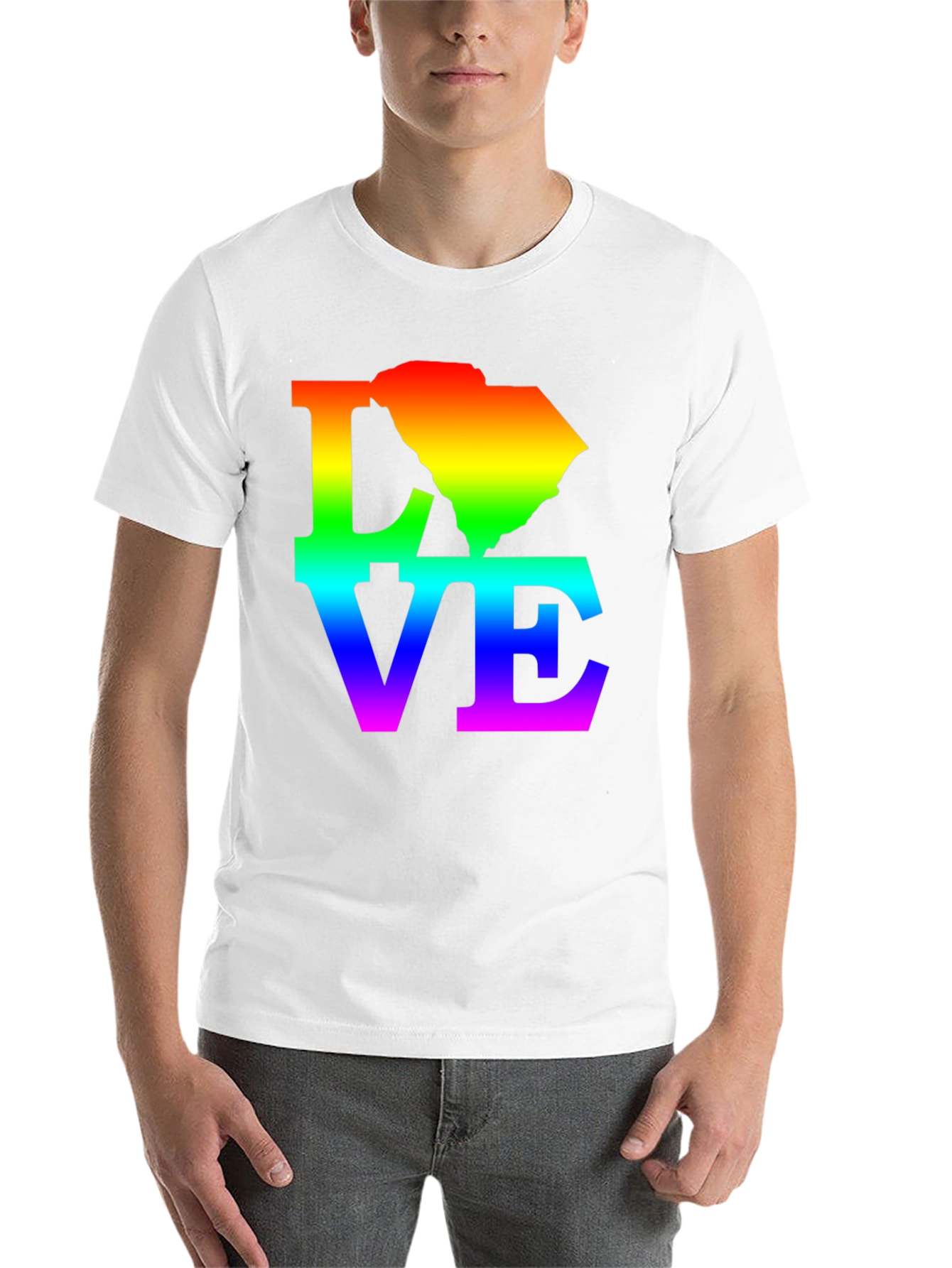 Black Rainbow South Carolina Love T-Shirt view 14