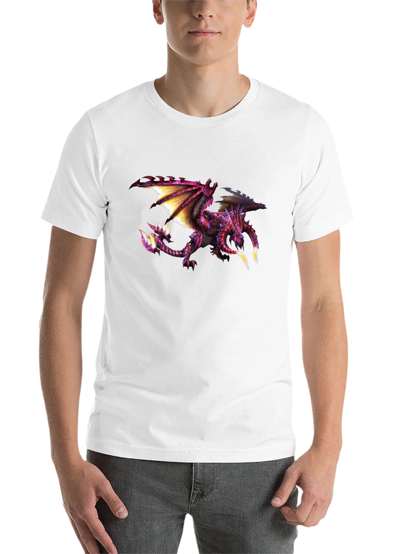 Black Dragon Graphic T-Shirt - Bold Black Tee view 14
