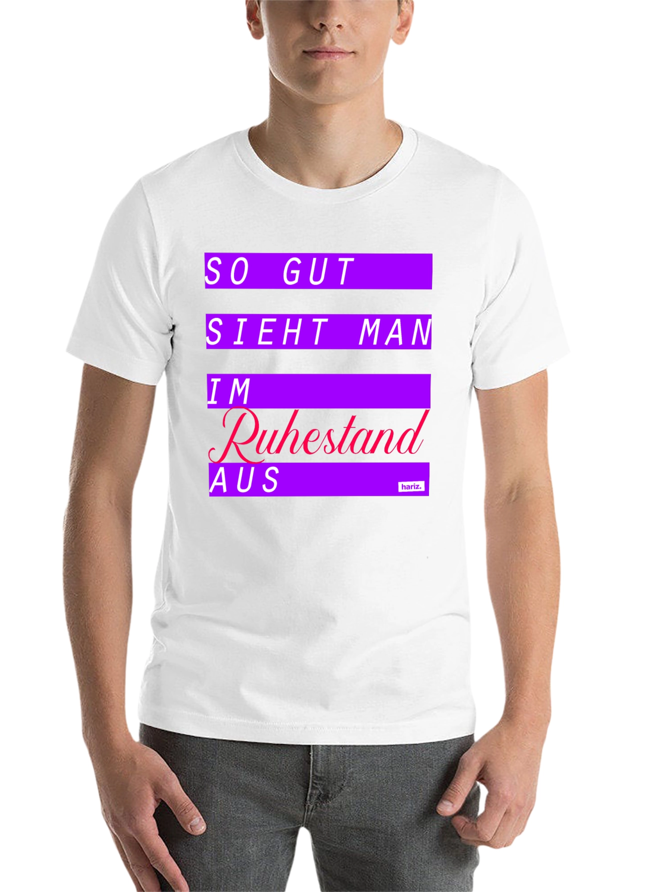 Black Funny Retirement T-Shirt - 'So Gut Sieht Man Im Ruhestand Aus' view 14