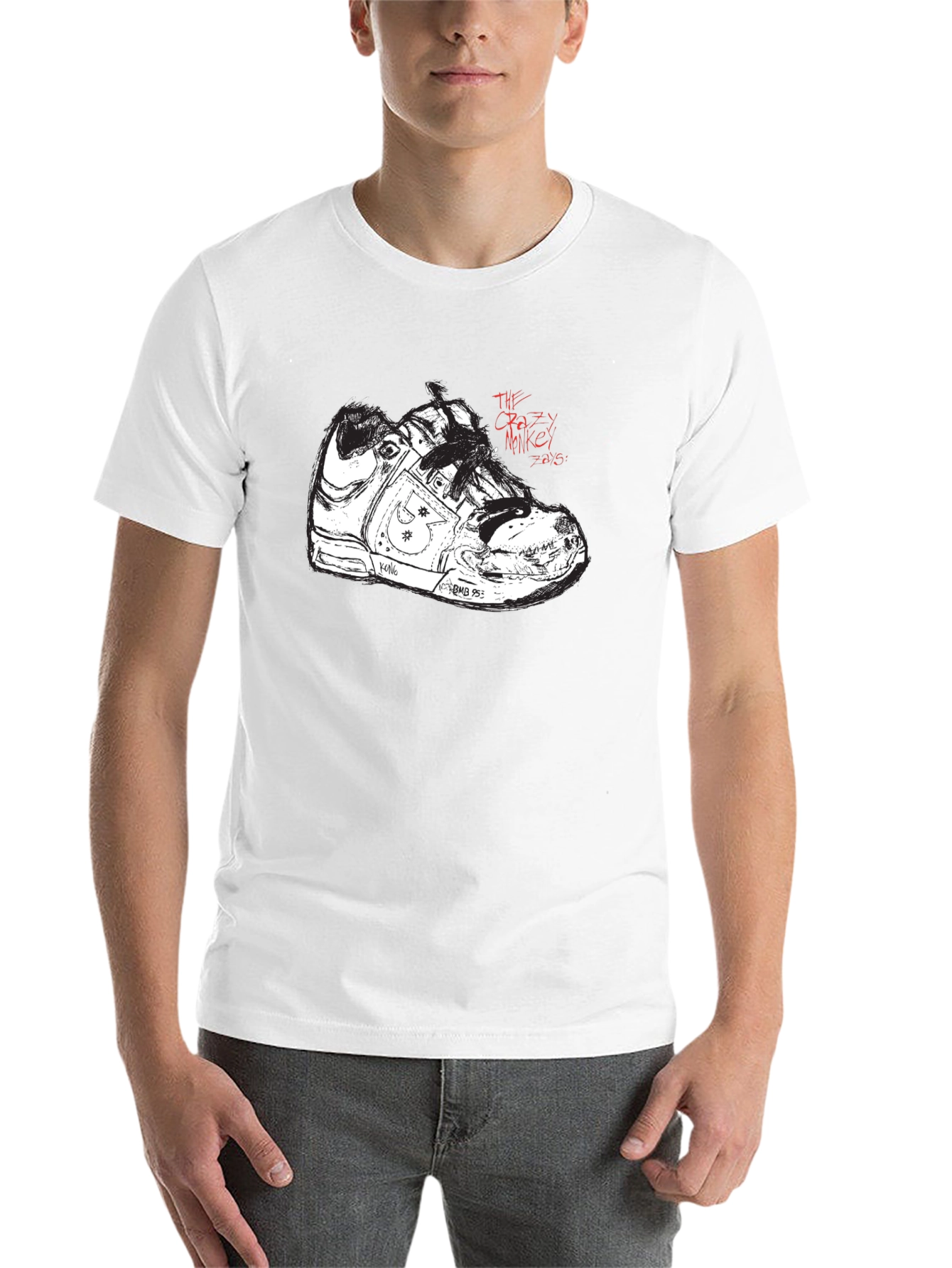 Black Sneaker Graphic Tee - Unique Streetwear Style - 14