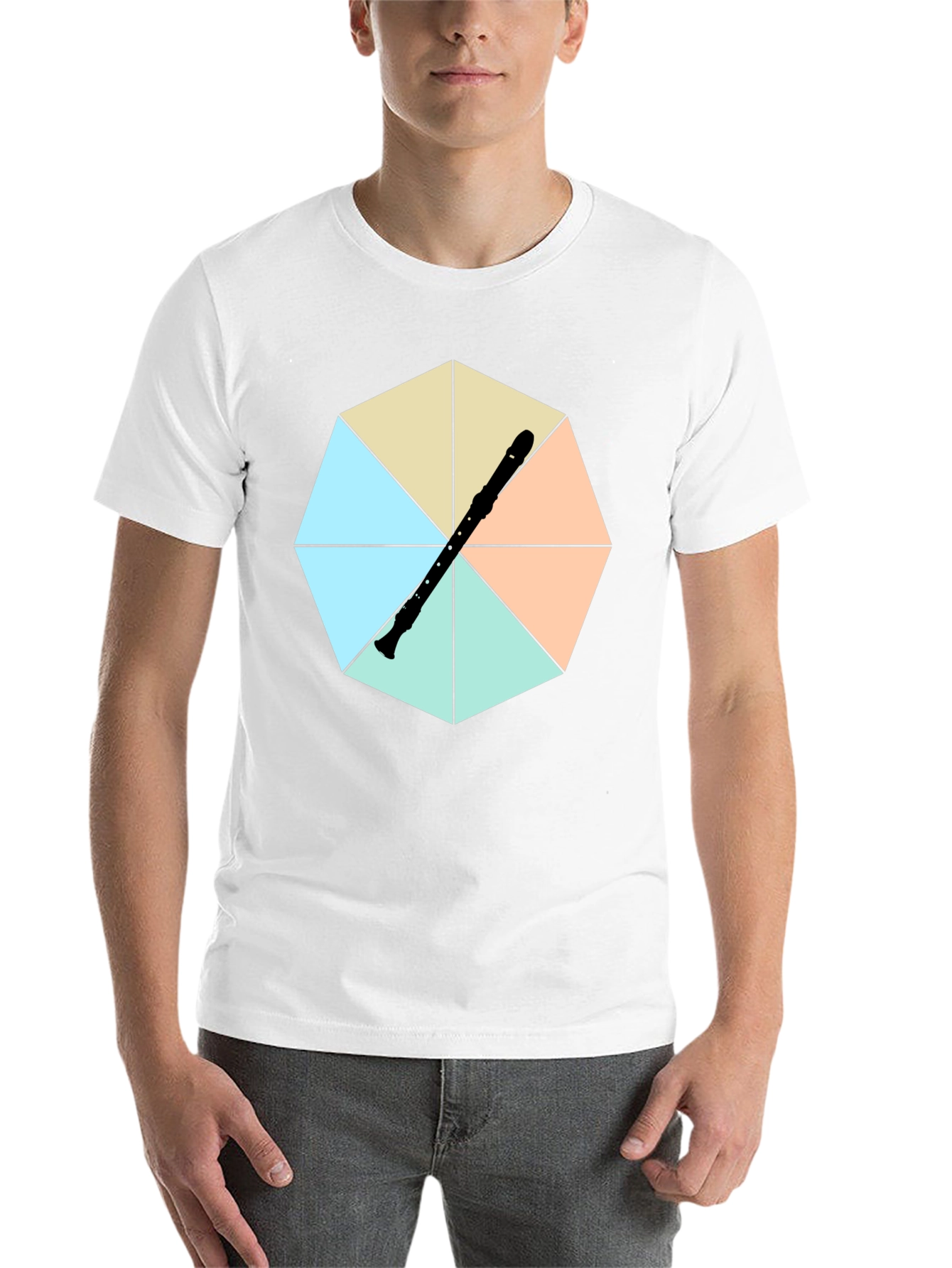 Black Recorders Hexagon T-Shirt view 14