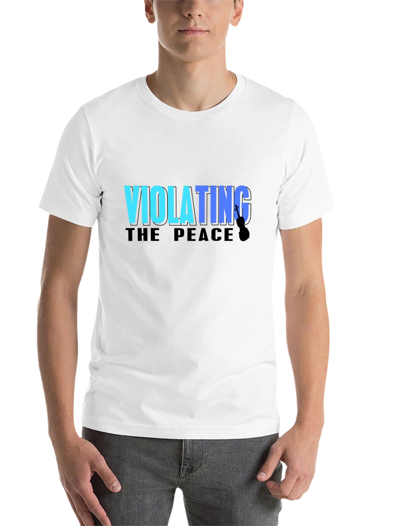 Black Violating The Peace Black T-Shirt view 14