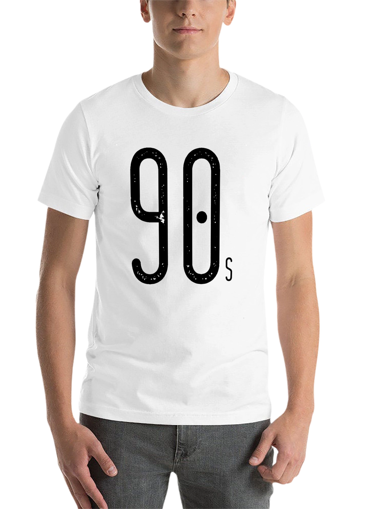 Black 90s Style Black Graphic T-Shirt view 14