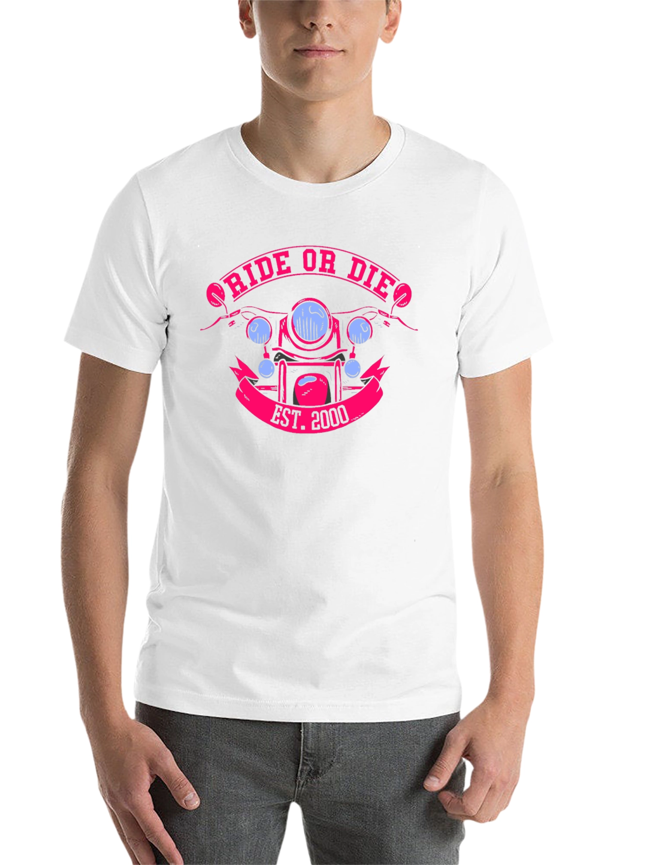 Black Ride or Die Motorcycle T-Shirt view 14