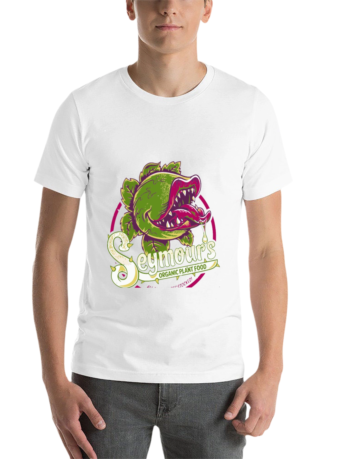 Black Seymour's Organic Plant Food T-Shirt view 14