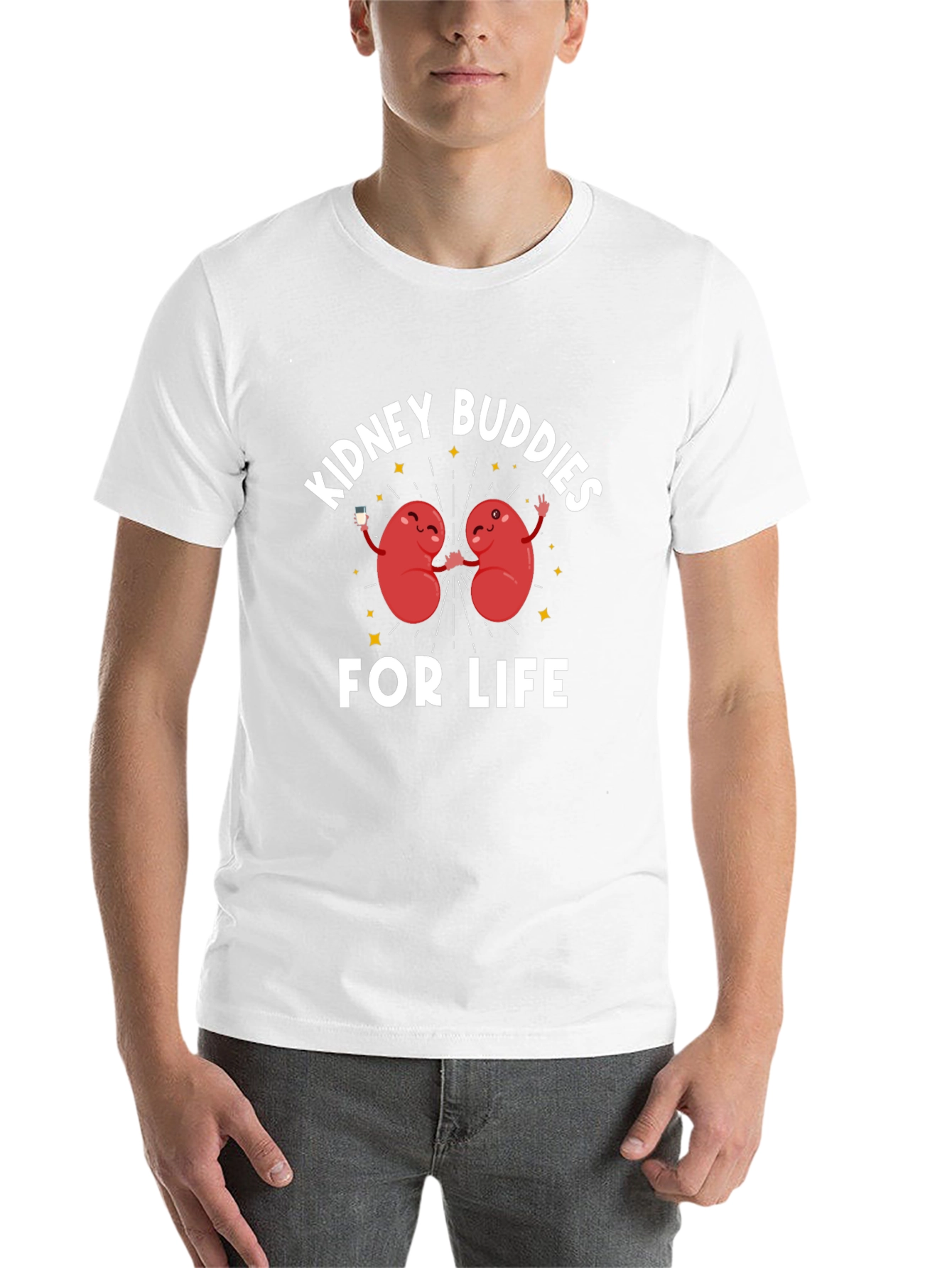 Black Kidney Buddies For Life Graphic Tee view 14