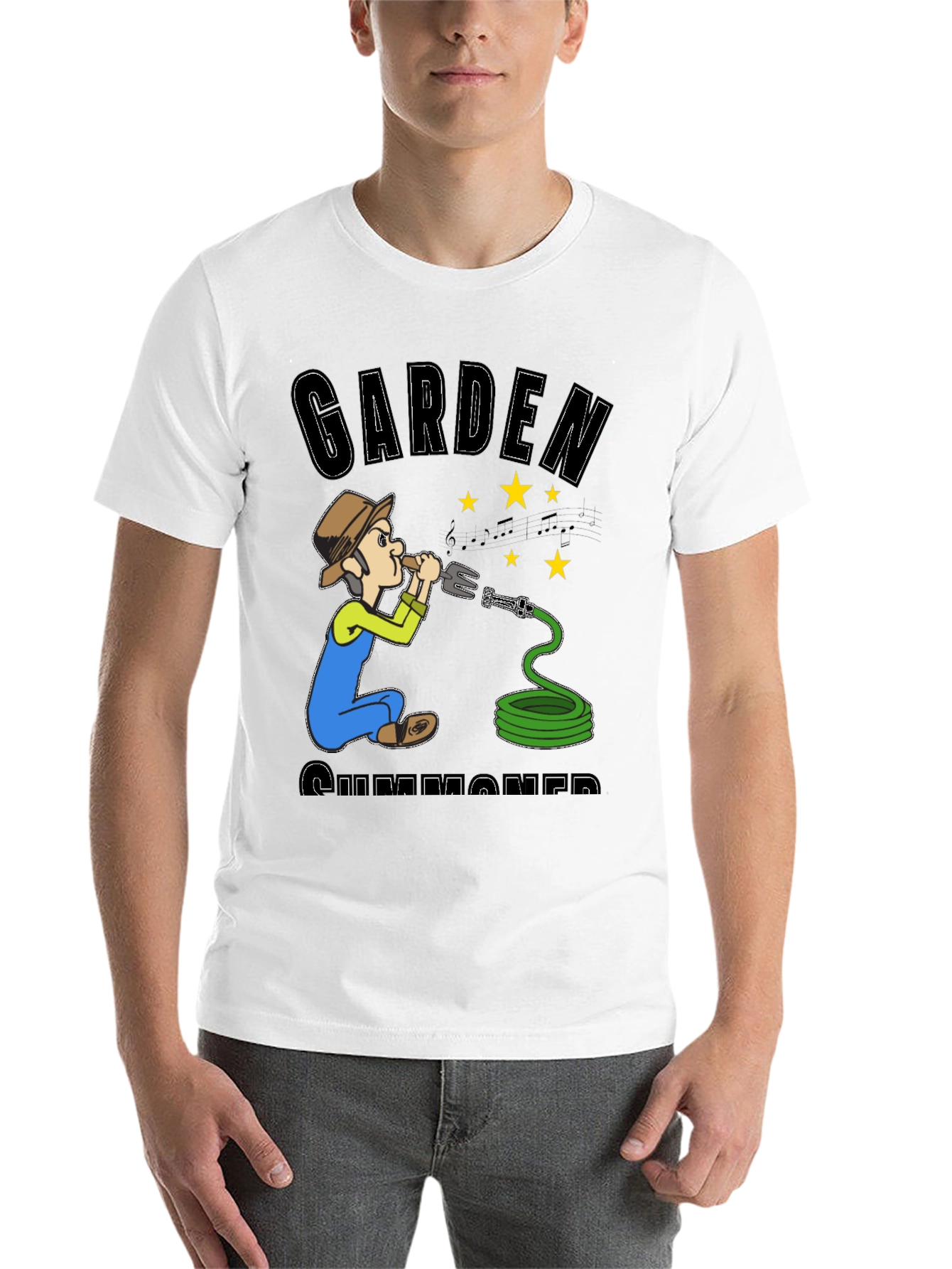 Black Gardener Summoner Graphic Tee - Novelty T-Shirt view 14