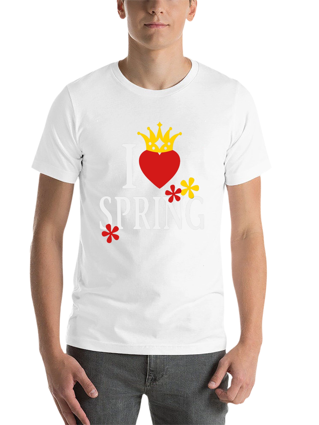 Black I Heart Spring Graphic Tee - Stylish Unisex T-Shirt view 14
