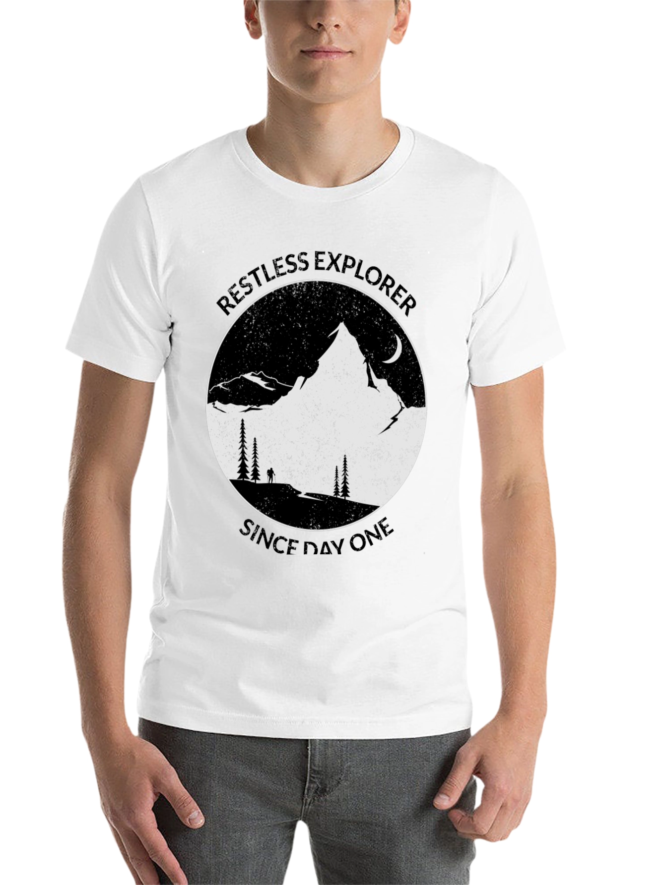 Black Restless Explorer Graphic Tee - Adventure Awaits! view 14