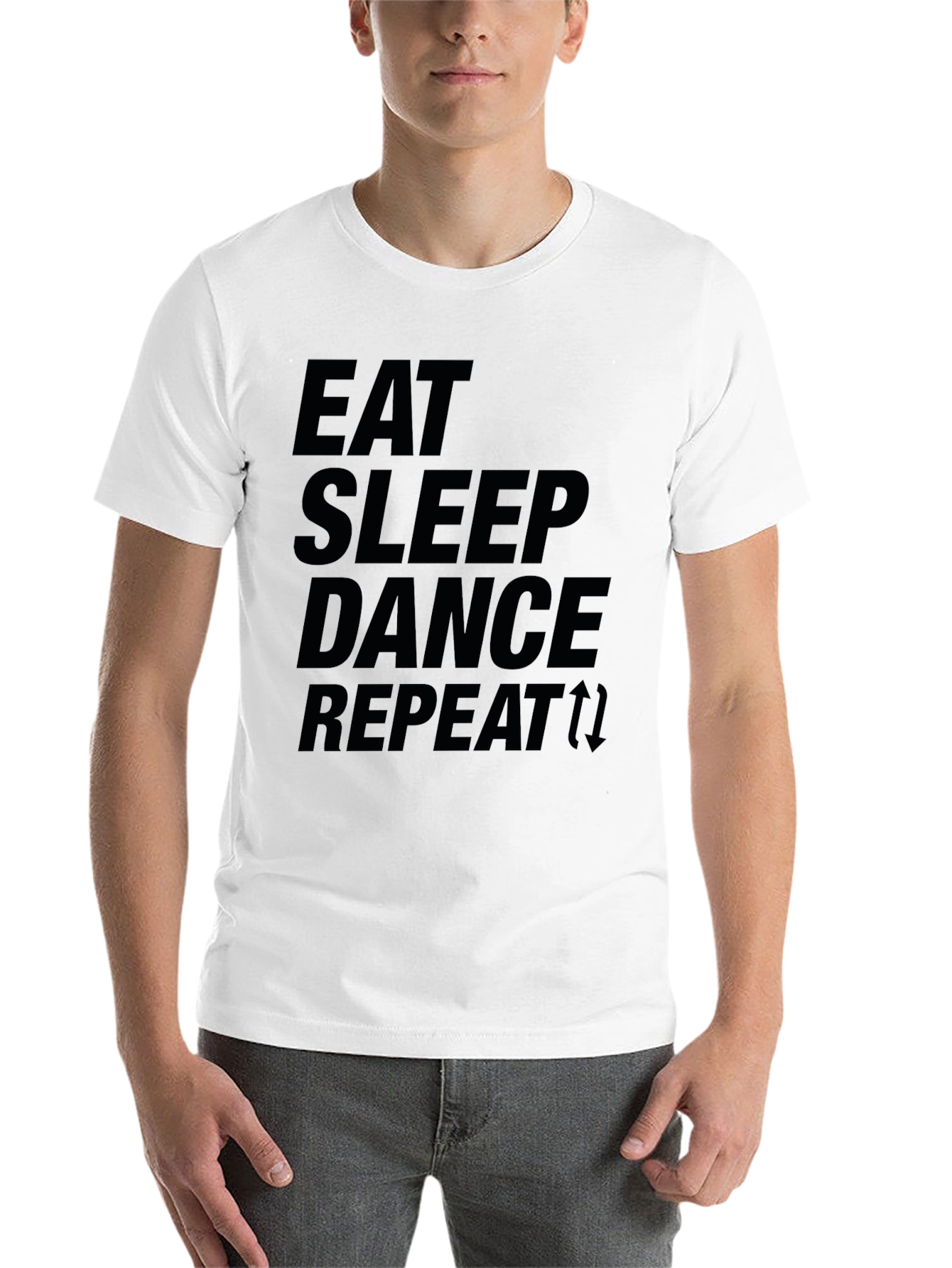 Black Eat Sleep Dance Repeat Graphic Tee view 14