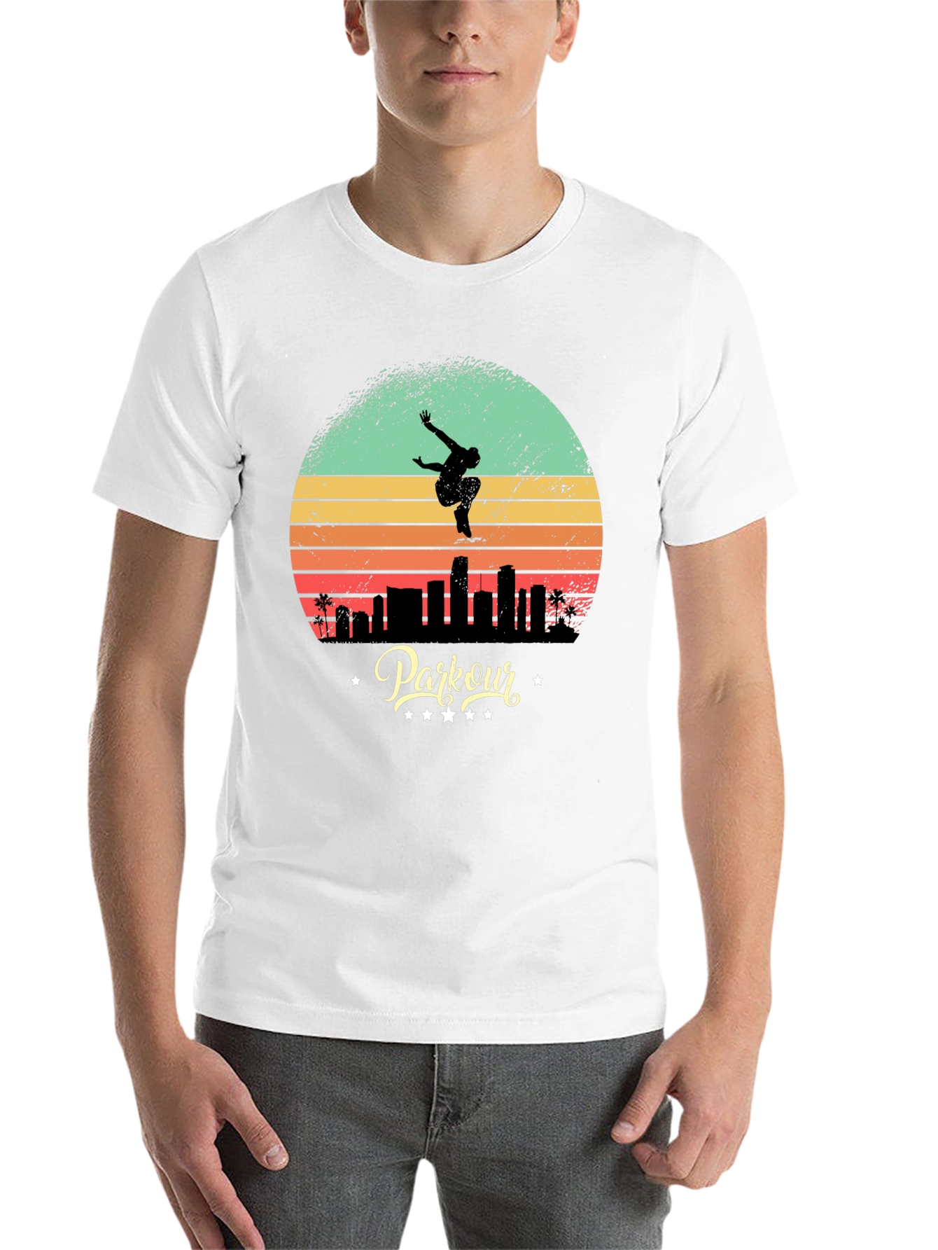 Retro Parkour T-Shirt - Urban Acrobatics Style - 14