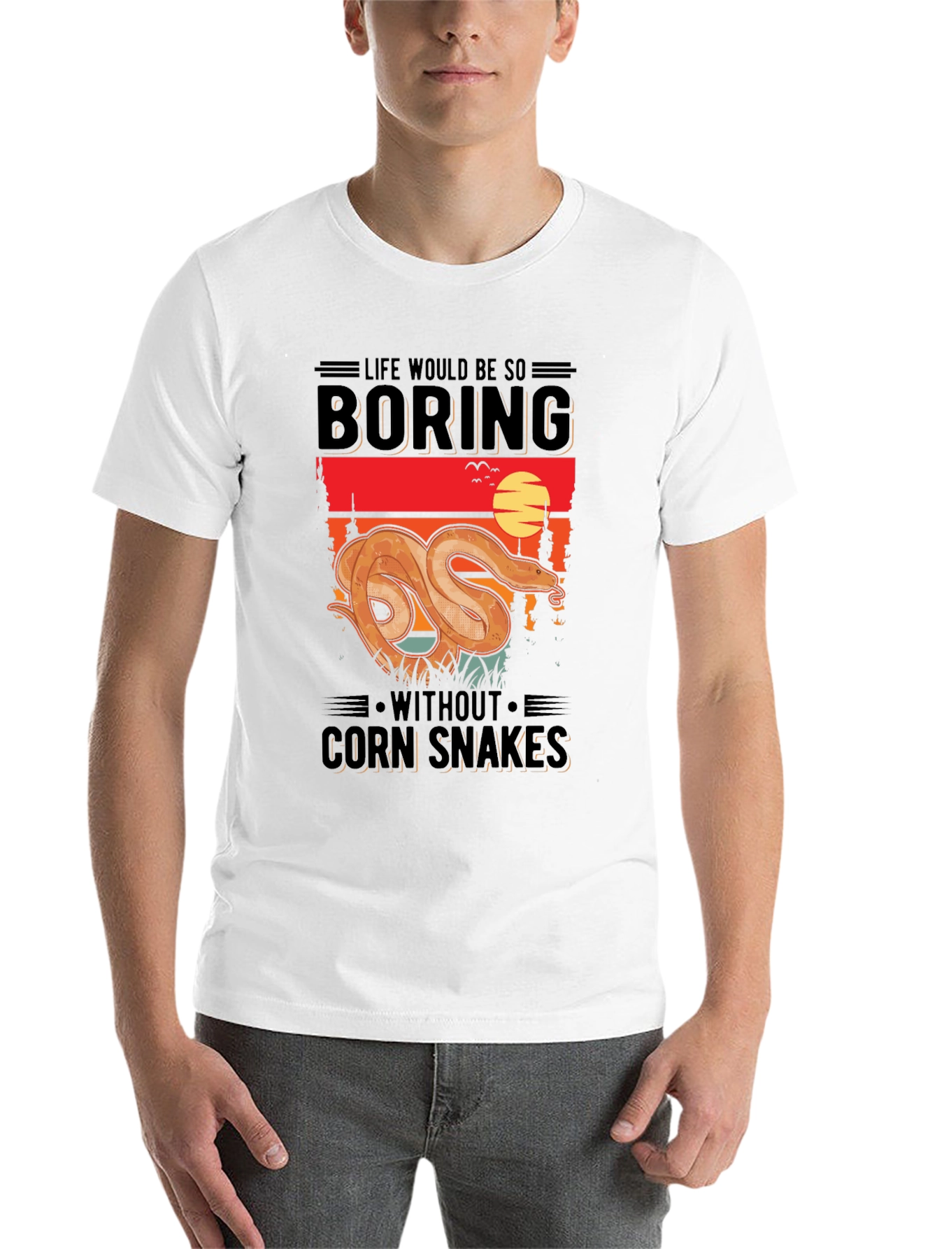 Life Would Be So Boring Corn Snake T-Shirt - 14