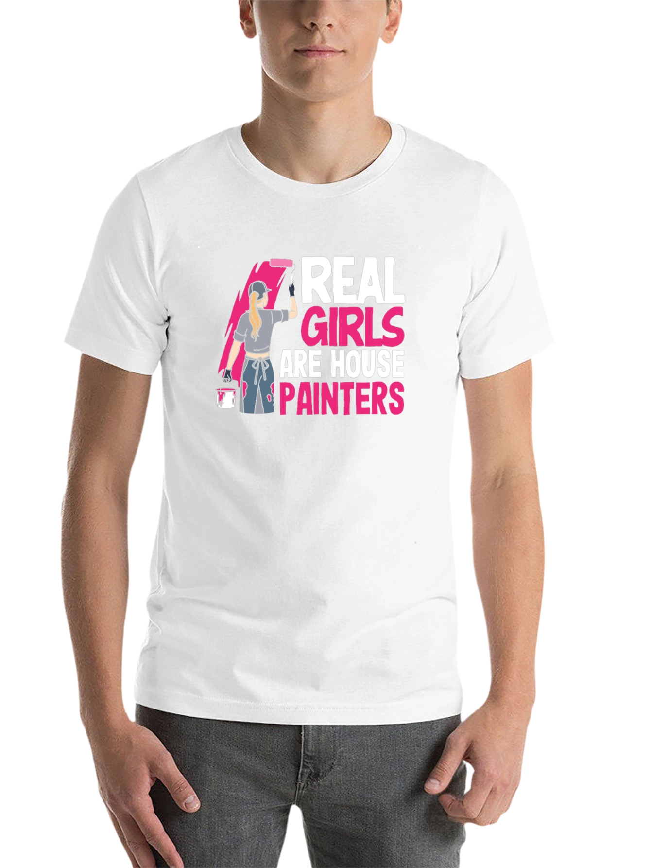 Black Real Girls are House Painters T-Shirt view 14