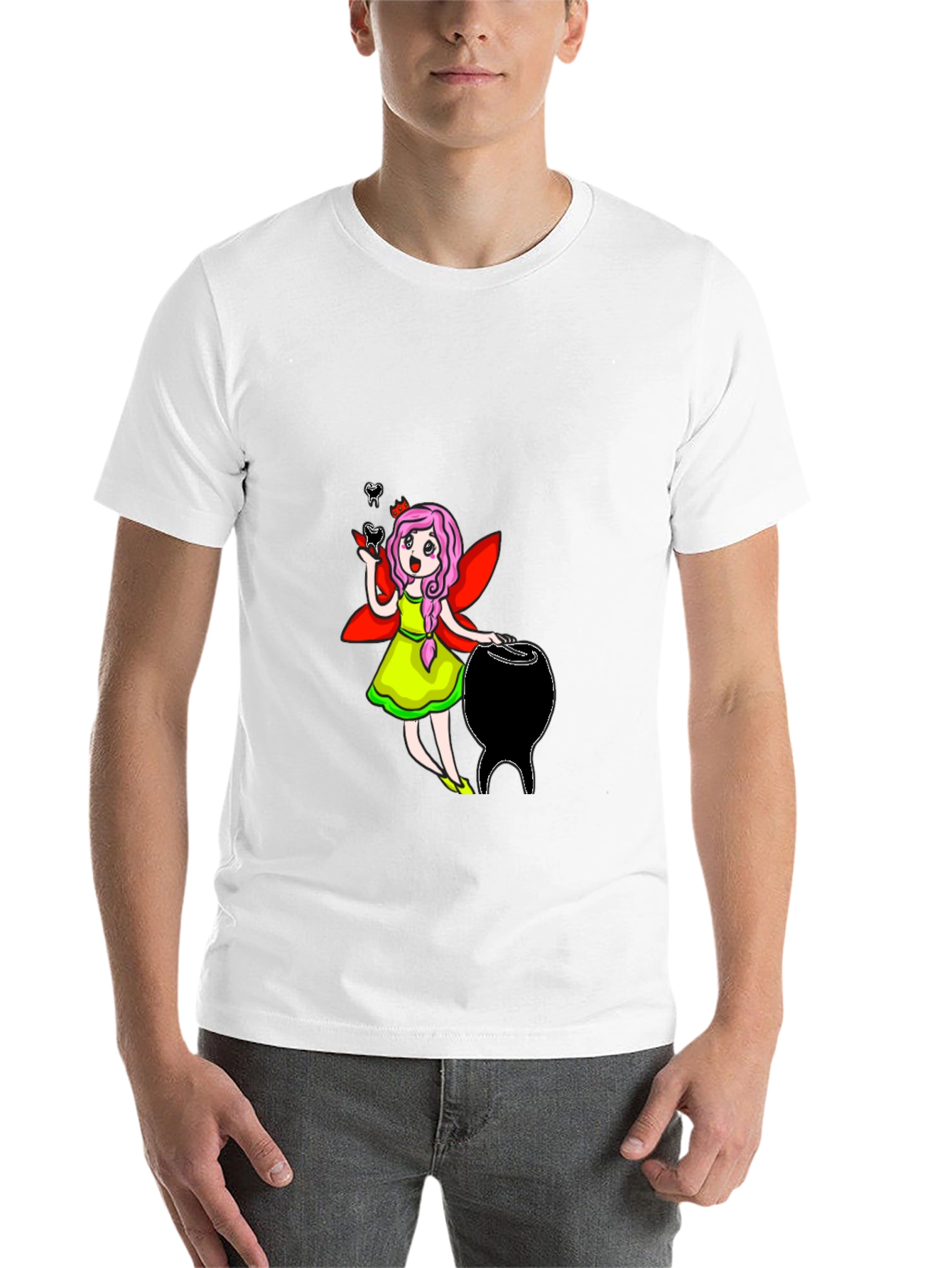 Black Tooth Fairy Graphic T-Shirt view 14