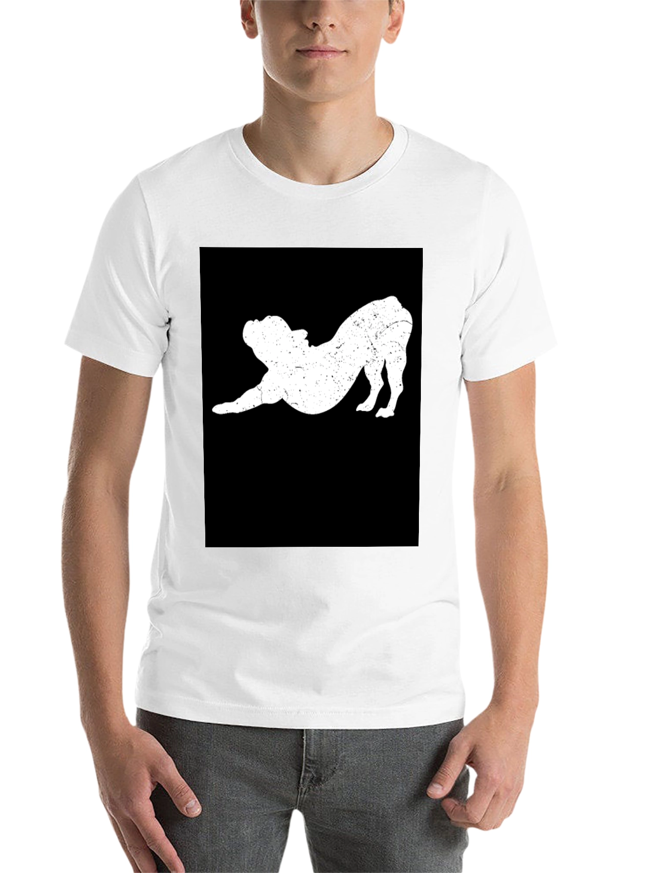 Black Bulldog Stretch Black T-Shirt - Comfort Fit view 14