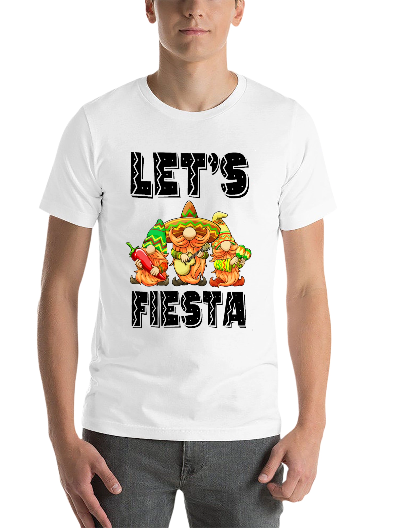 Let's Fiesta Gnome Graphic Tee - 14