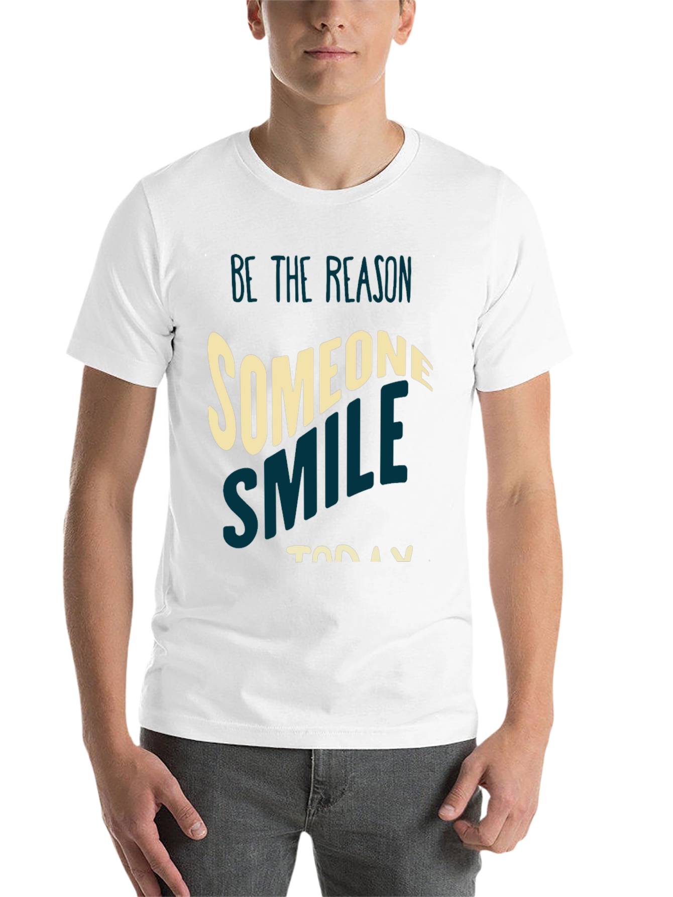 Black Be The Reason Smile Graphic Tee view 14