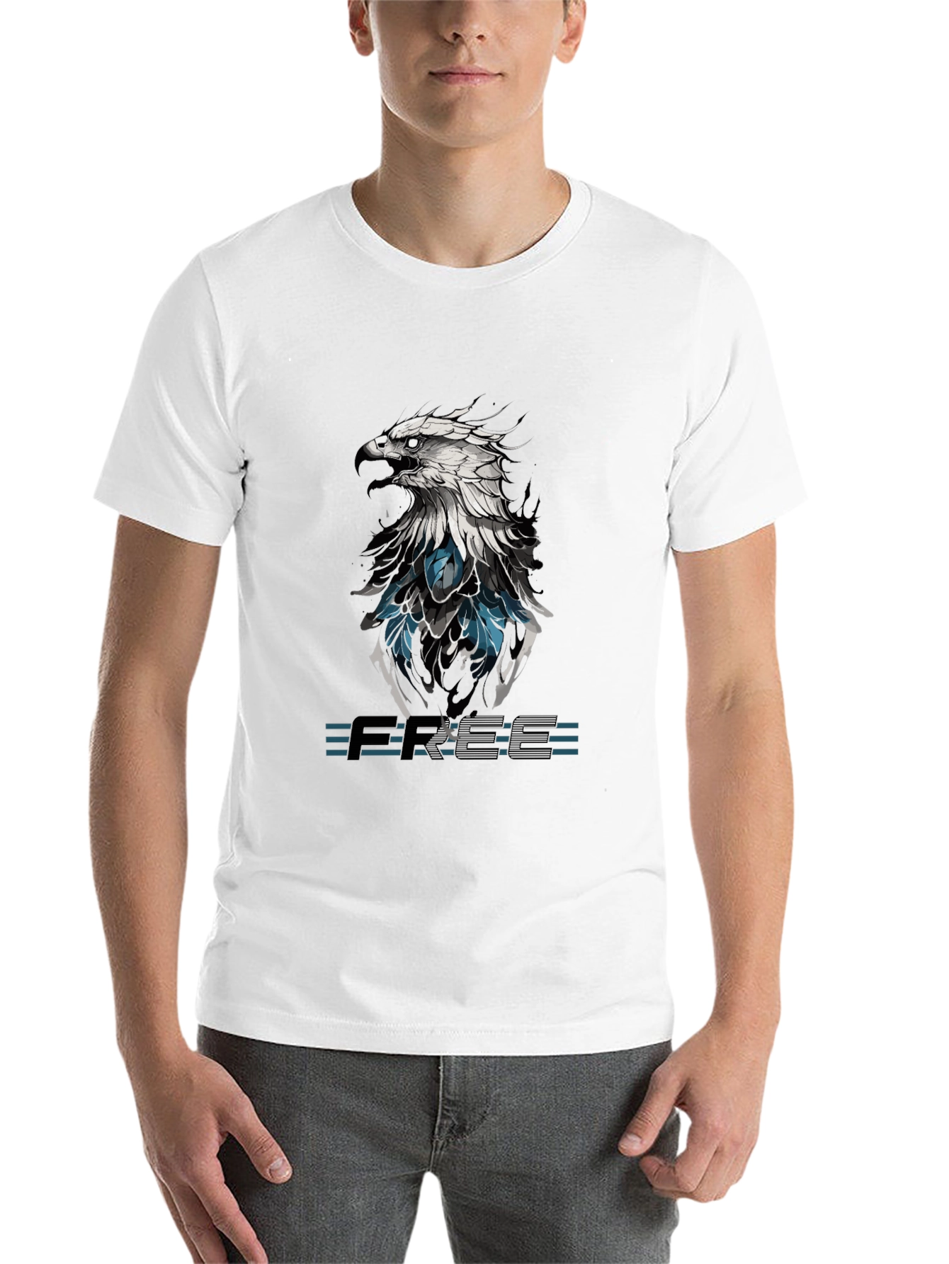 Black Eagle Graphic T-Shirt - Black view 14