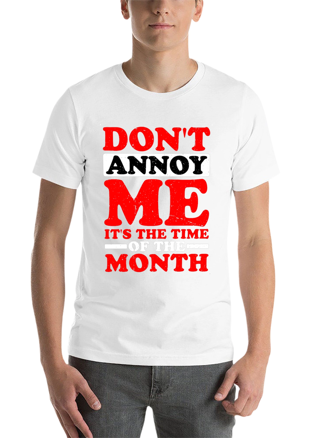 Black Funny "Don't Annoy Me" Graphic T-Shirt view 14