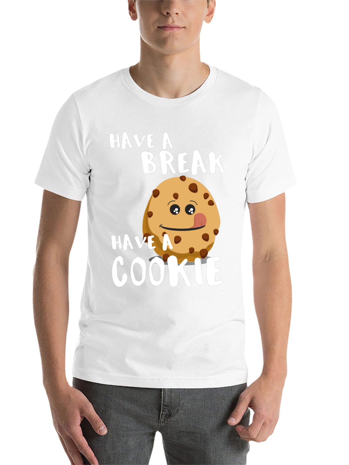 Black Have a Break, Have a Cookie T-Shirt view 14