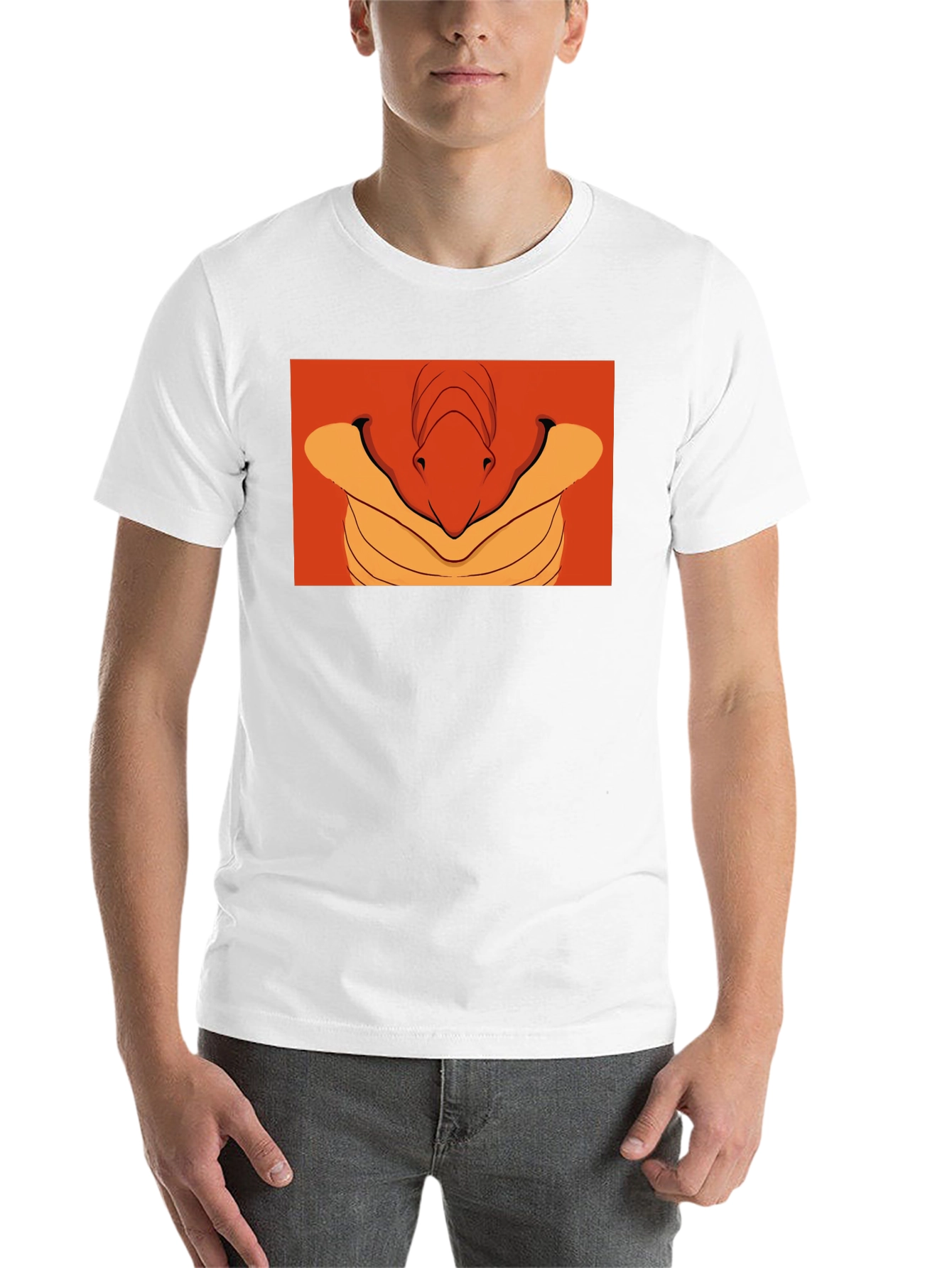 Stylized Reptile Graphic Tee - Modern, Bold Design - 14