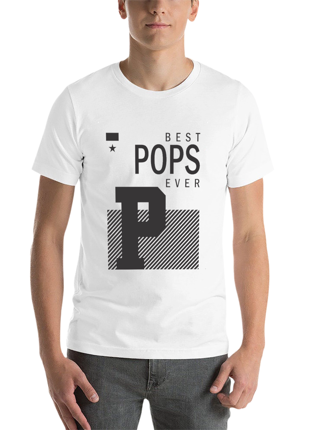 Black Best Pops Ever T-Shirt - Black Graphic Tee view 14