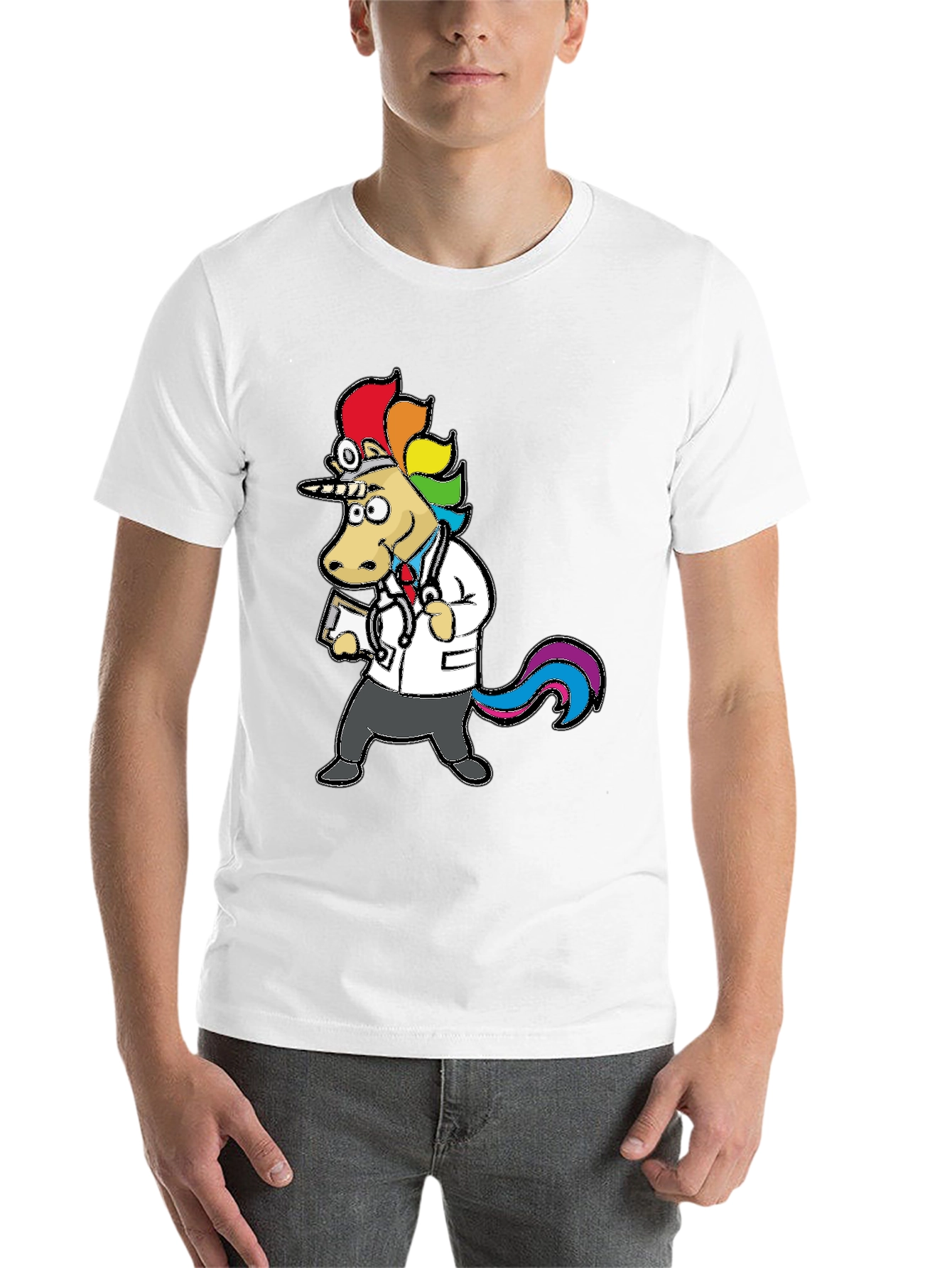 Black Doctor Unicorn T-Shirt - Fun & Unique Design view 14