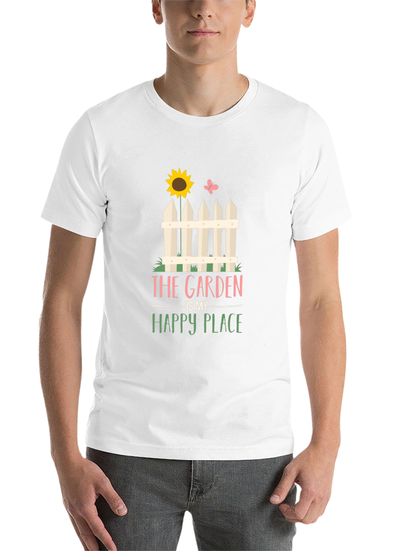 Black The Garden is My Happy Place T-Shirt - Gardening Tee view 14